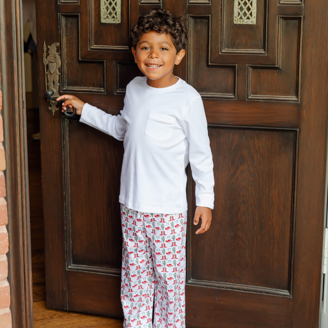 Beckett Boys' Hangout Pant - Cowboy Christmas
