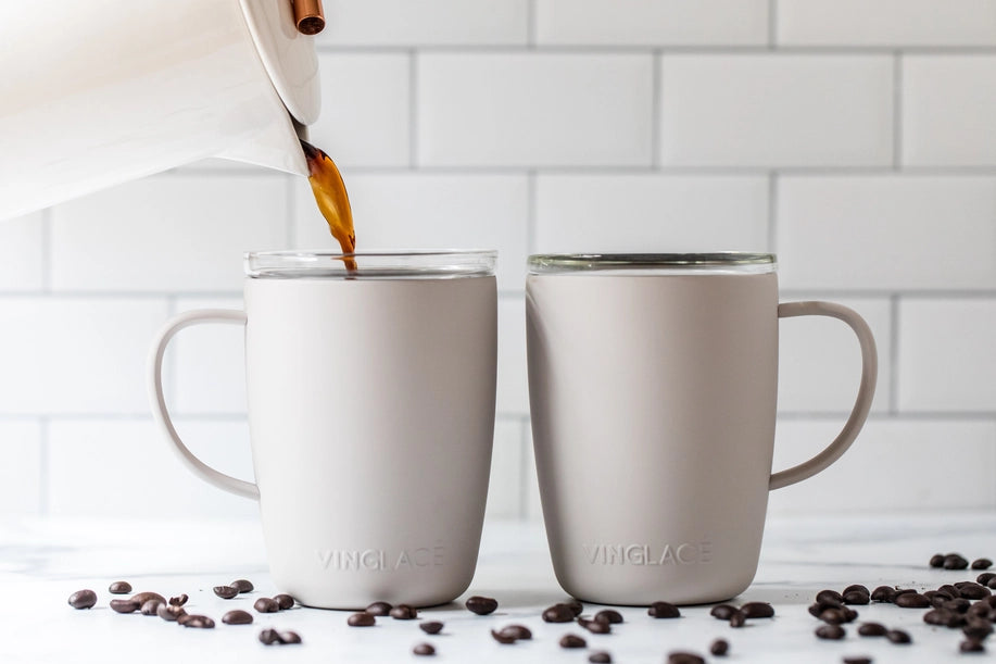 Coffee Cup in White by Vinglacé