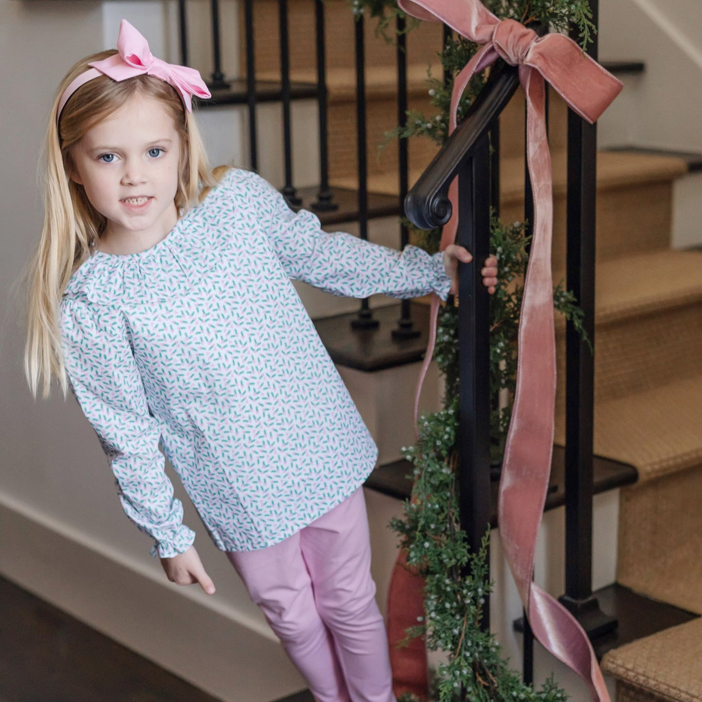 Emma Set Girls' Legging Set - Holly Holiday