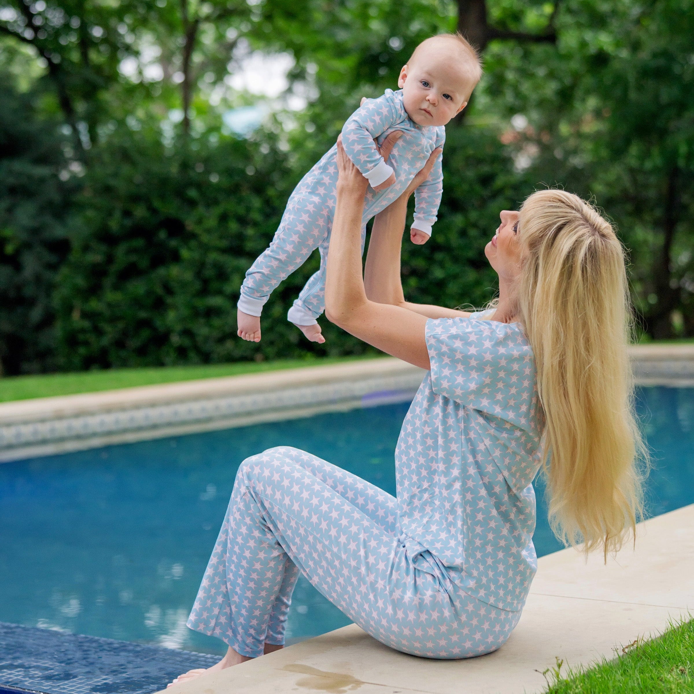 Marcia Women's Pajama Pant Set - Seaside Starfish