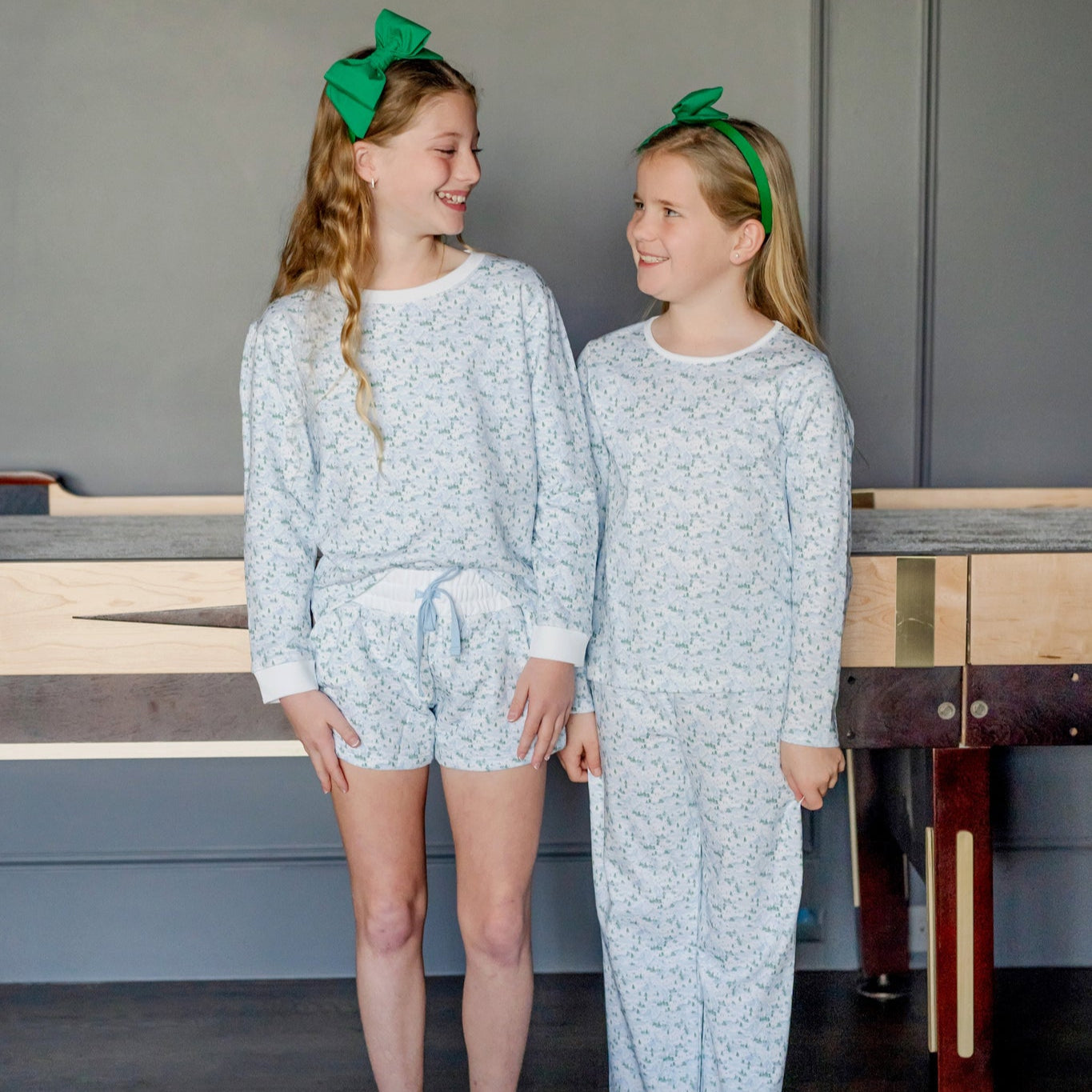 Millie Girls' Pant Set - Snow-Capped Mountains
