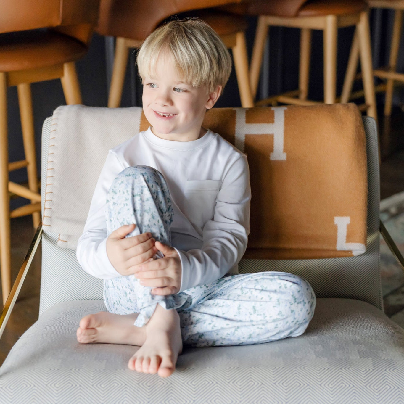 Beckett Boys' Hangout Pant - Snow-Capped Mountains
