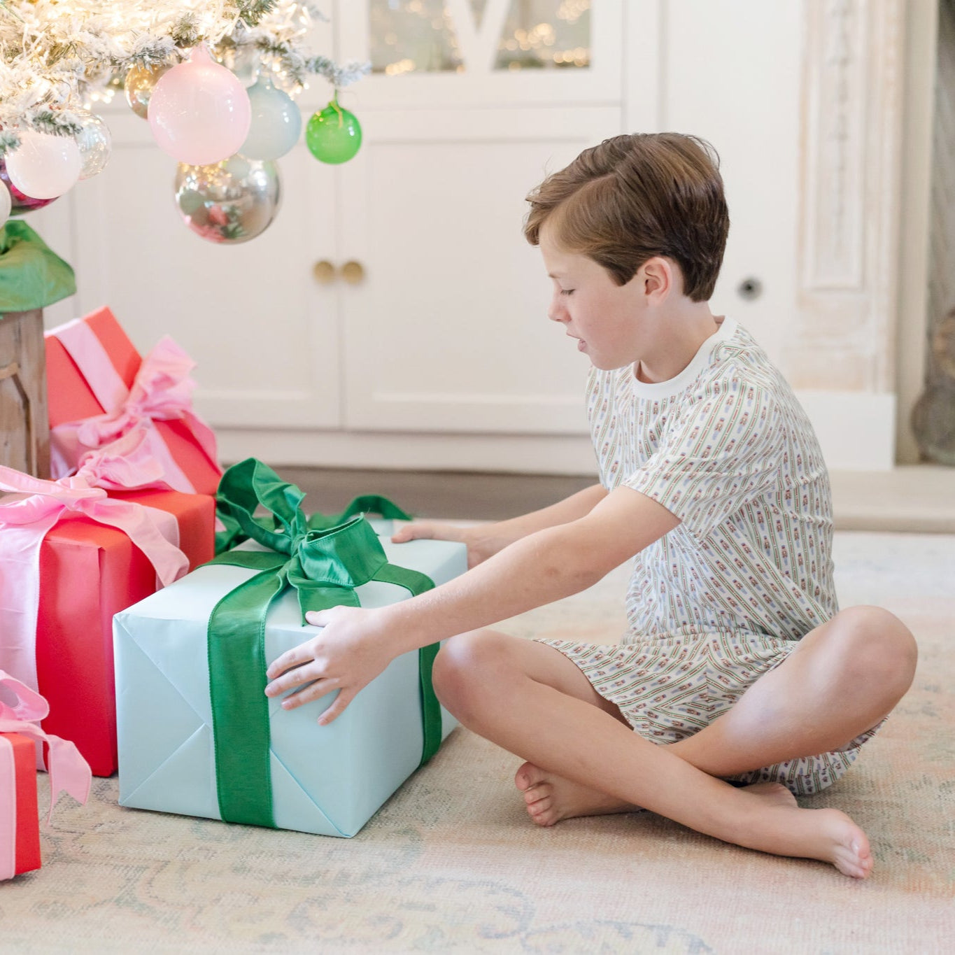 Charles Boys' Short Set - Nutcracker Stripe
