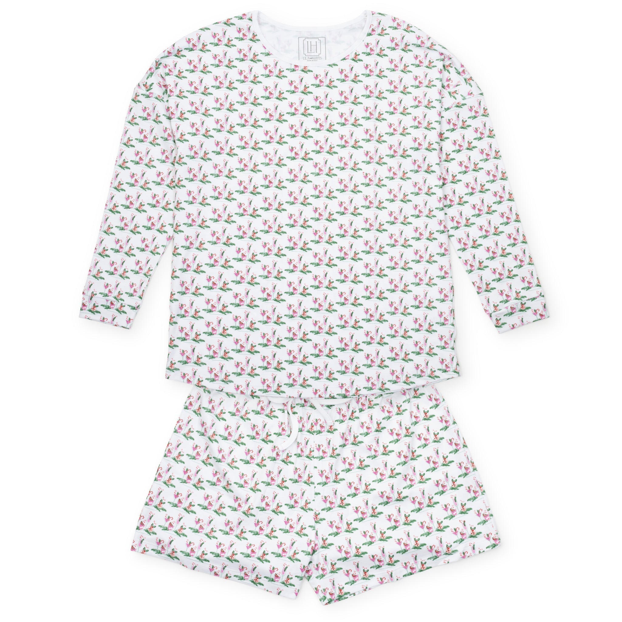 Anna Women's Longsleeve Short Set - Merry Little Cocktails