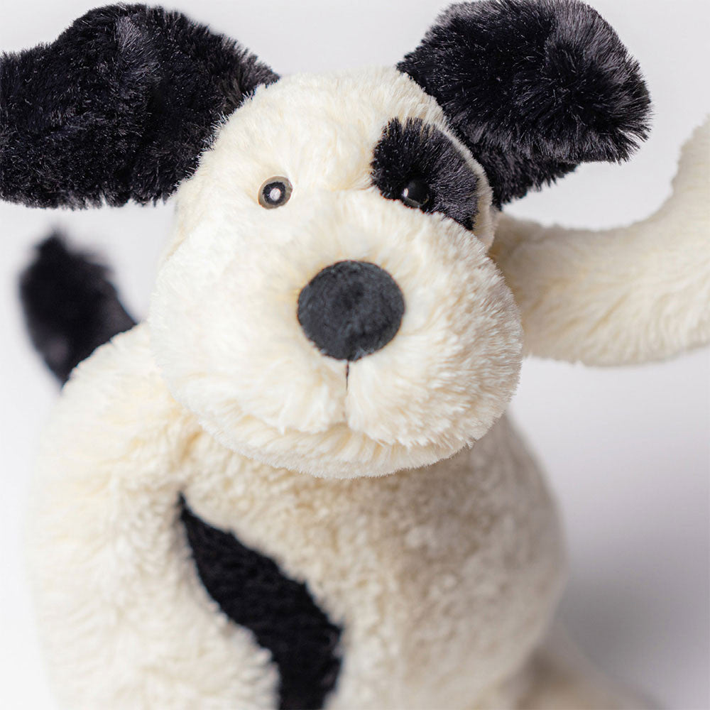 Bashful Black and Cream Puppy by Jellycat