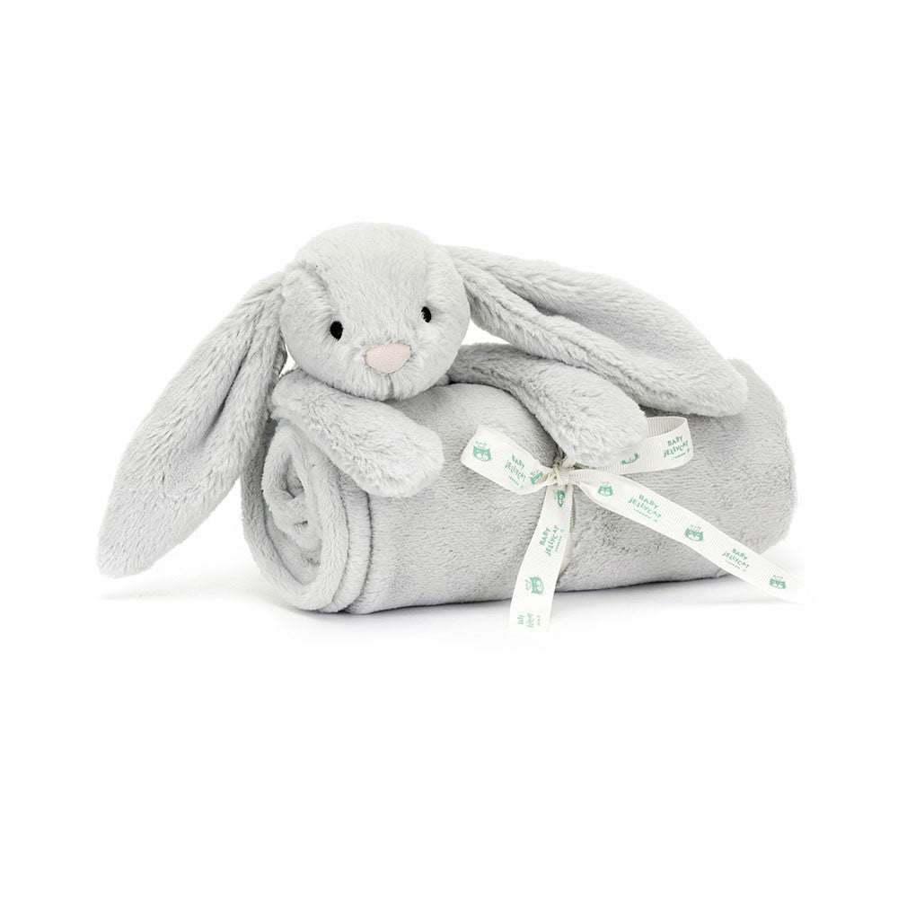 Bashful Silver Grey Bunny Blankie by Jellycat