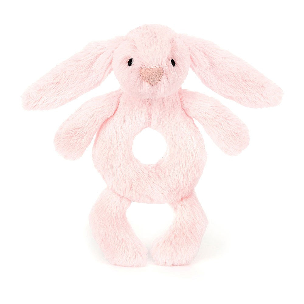 Bashful Pink Bunny Ring Rattle by Jellycat