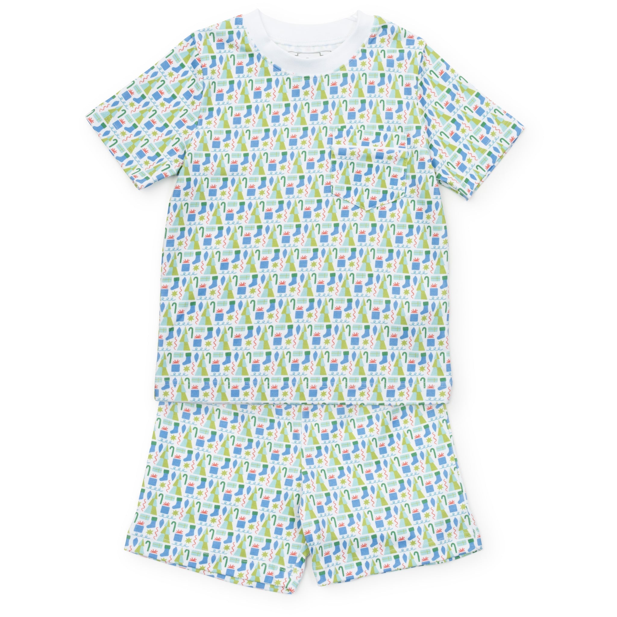 Charles Boys' Short Set Mod Holiday Blue