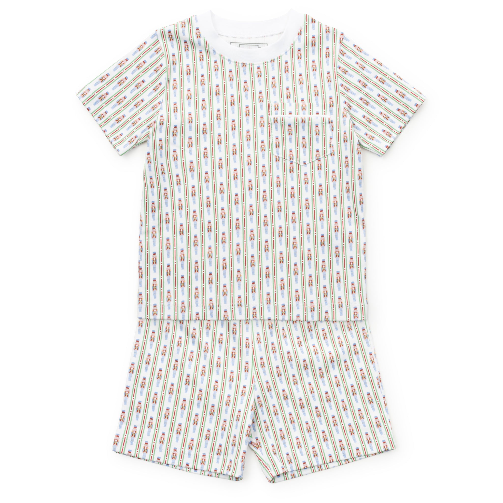 Charles Boys' Short Set Nutcracker Stripe