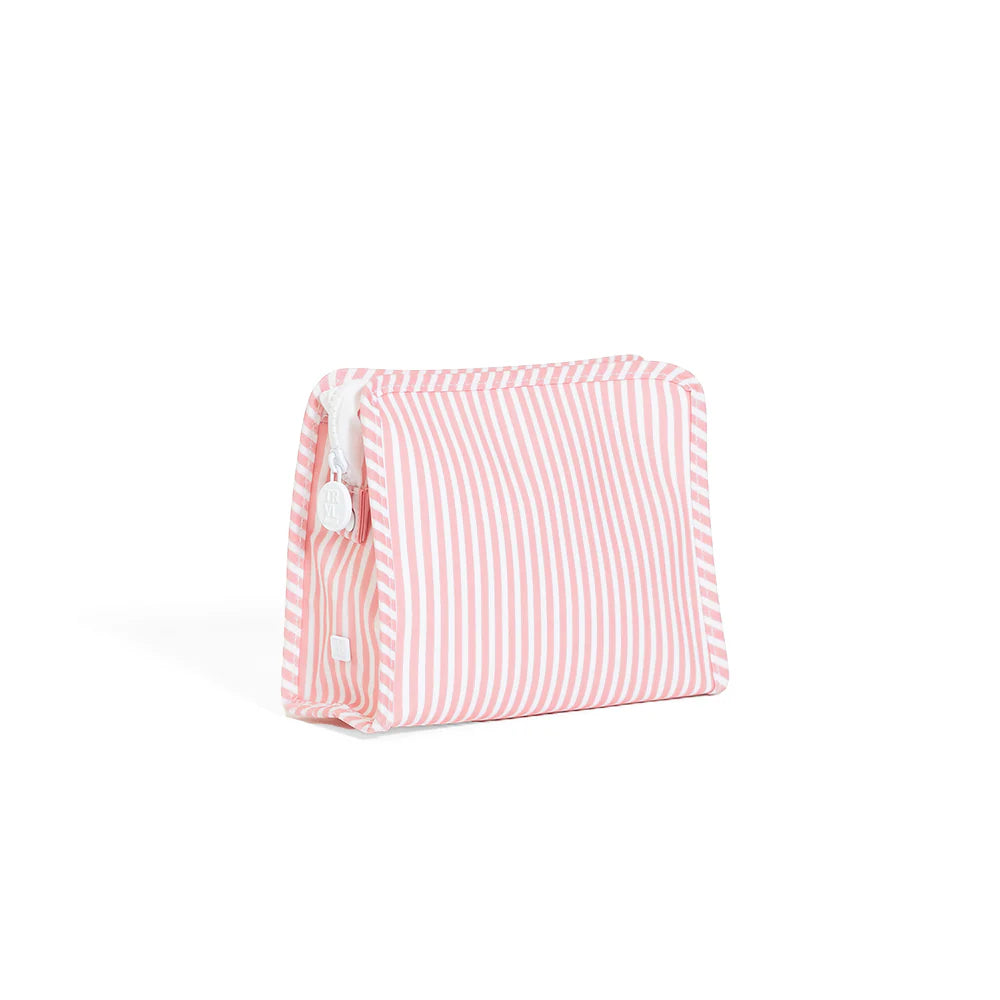 Roadie Medium Zip Pouch Pimlico Stripe Dusty Rose by TRVL Design