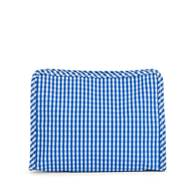 Roadie Medium Zip Pouch Gingham Royal by TRVL Design