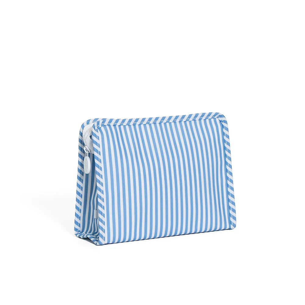 Roadie Medium Zip Pouch Pimlico Stripe Chambray by TRVL Design