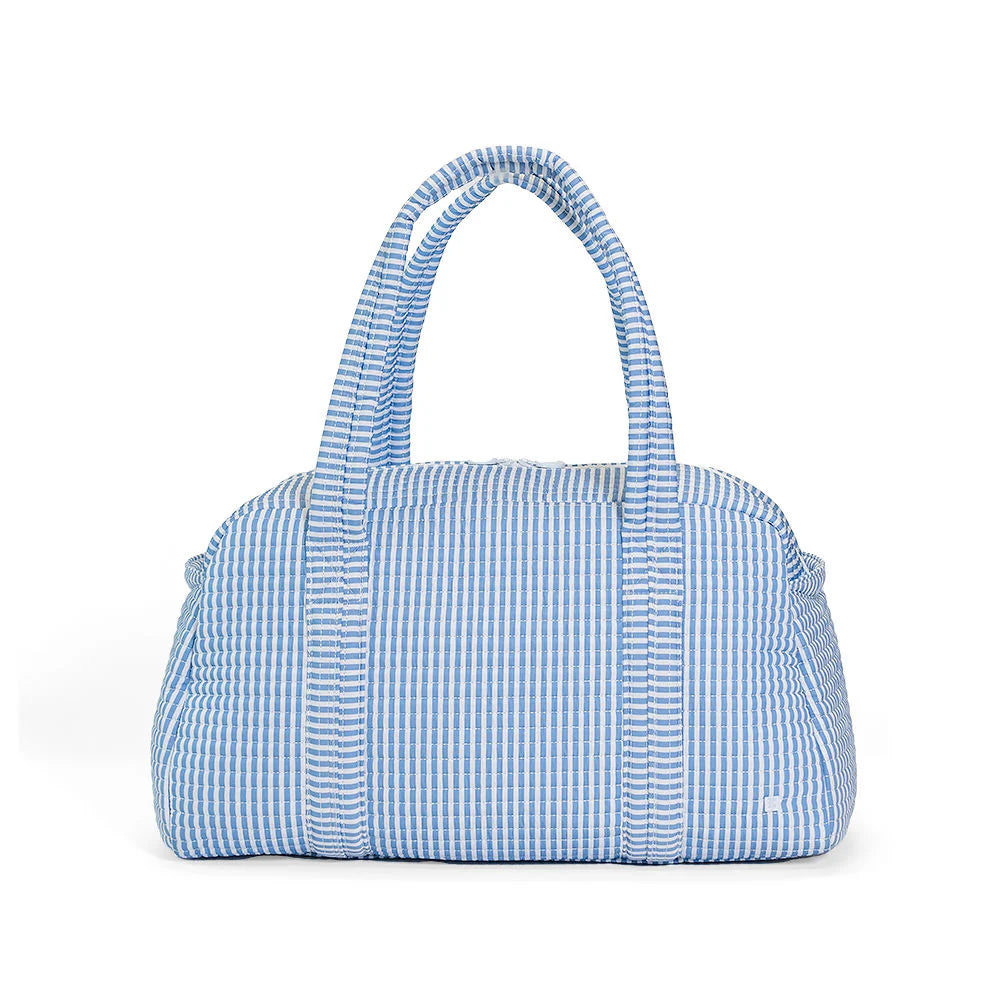 Quilted Grande Duffel Pimlico Stripe Chambray by TRVL Design