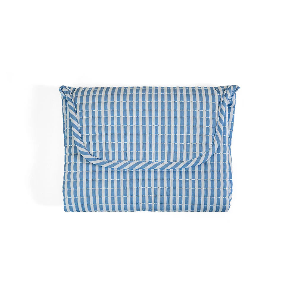 Quilted Changing Mat Pimlico Stripe Chambray by TRVL Design