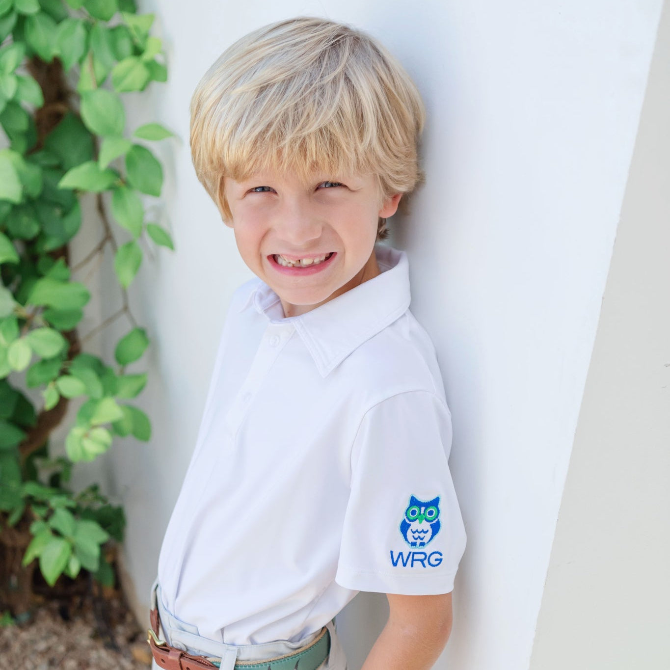 Will Boys' Performance Polo by LH Sport - White