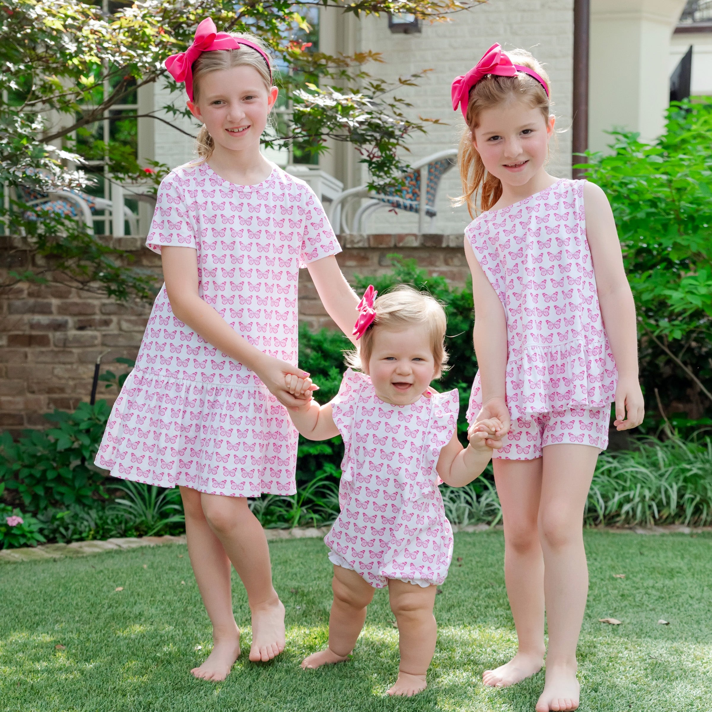 Poppy Girls' Short Set - Cartie Butterflies