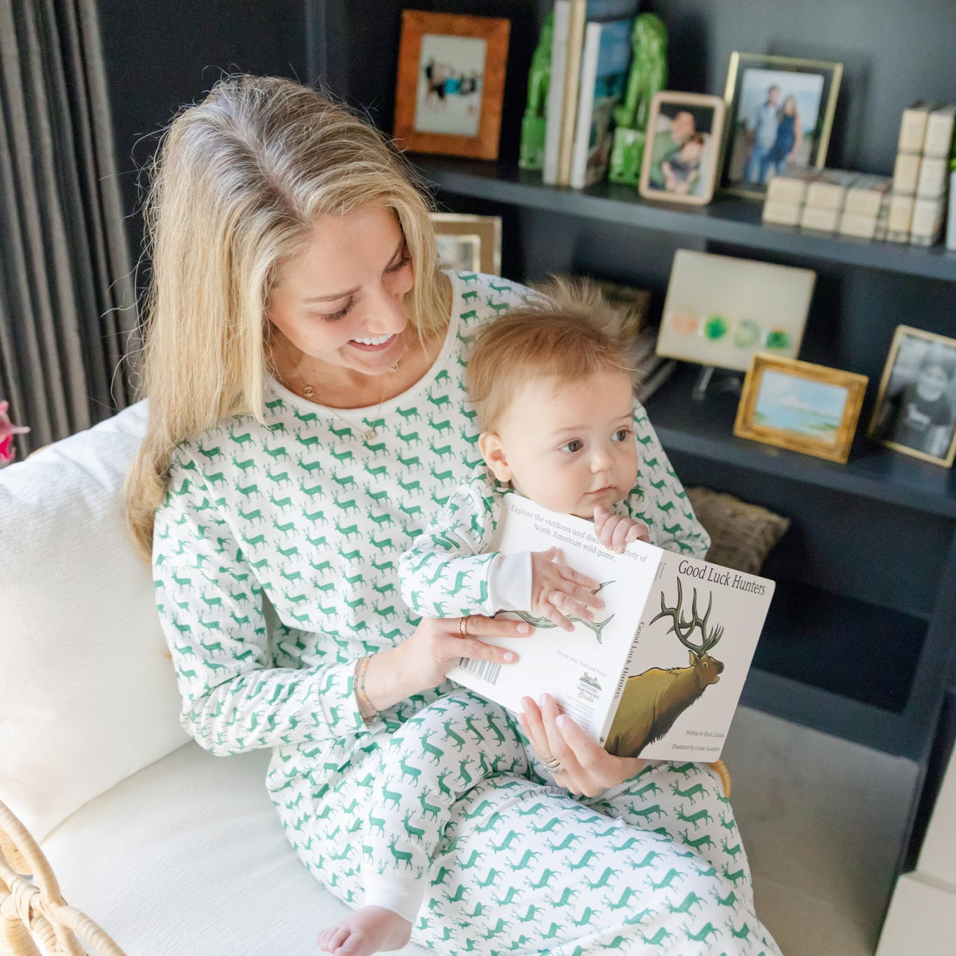 Parker Boys' Zipper Pajama - Woodland Deer