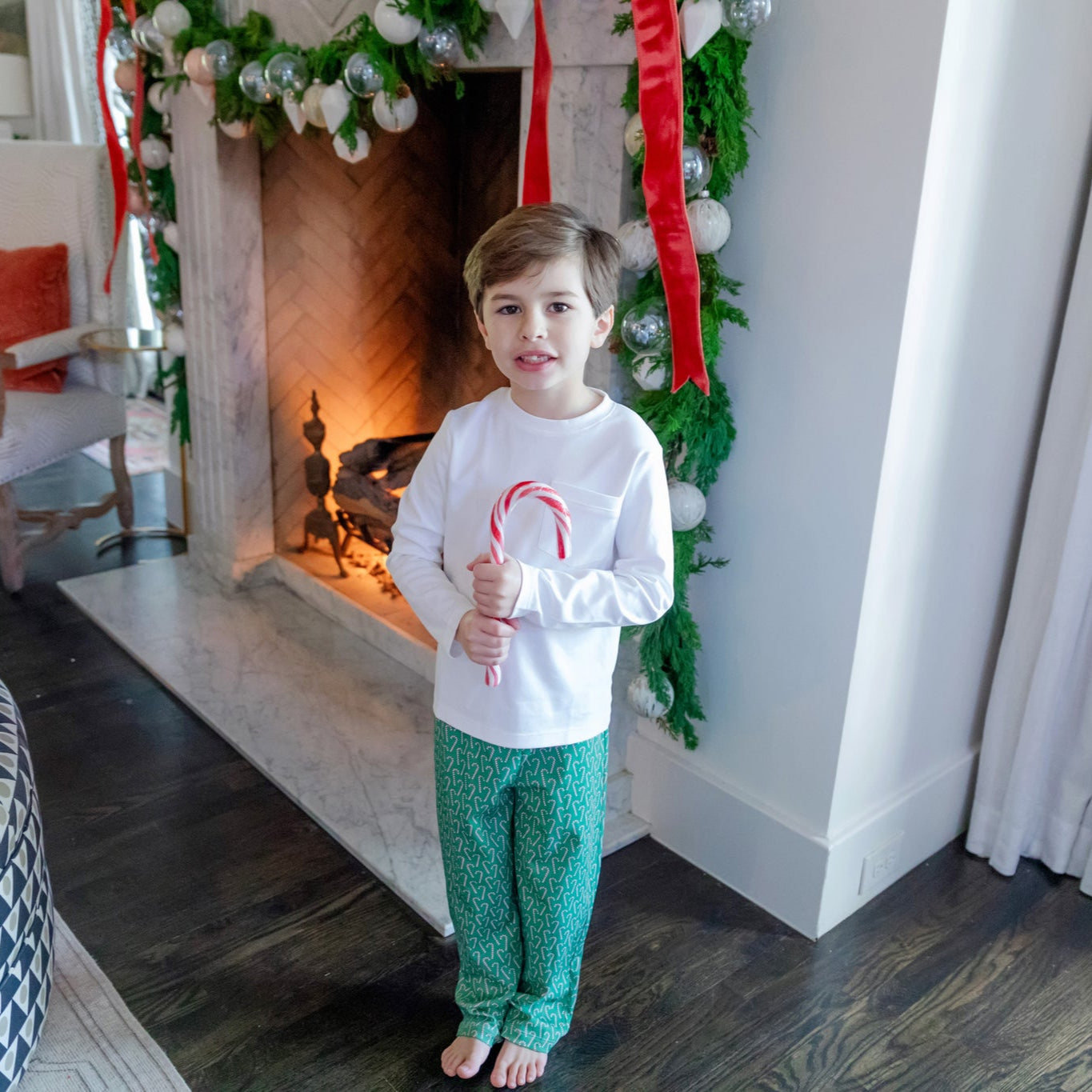 Beckett Boys' Hangout Pant - Candy Cane Lane