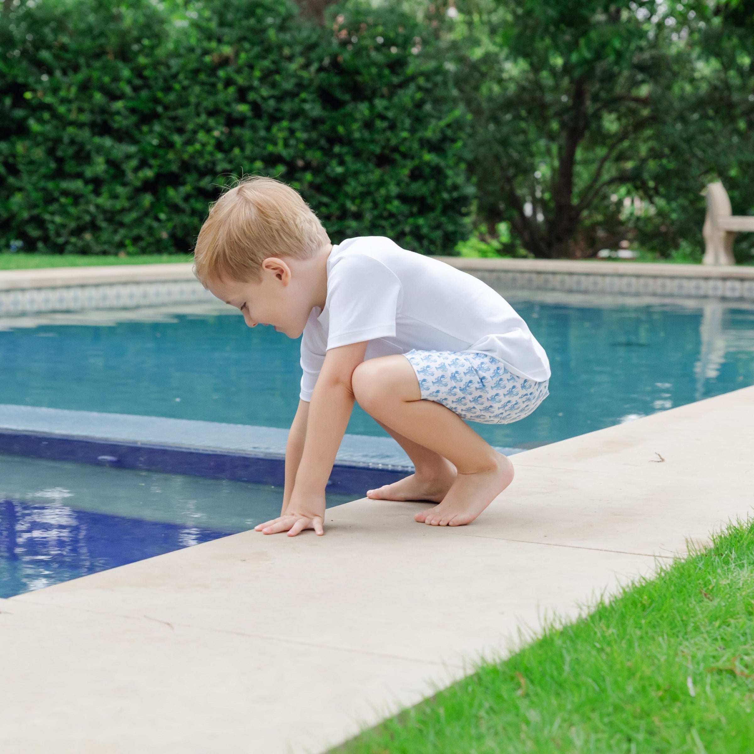 Hudson Boys' Short Set - Maine Lobsters