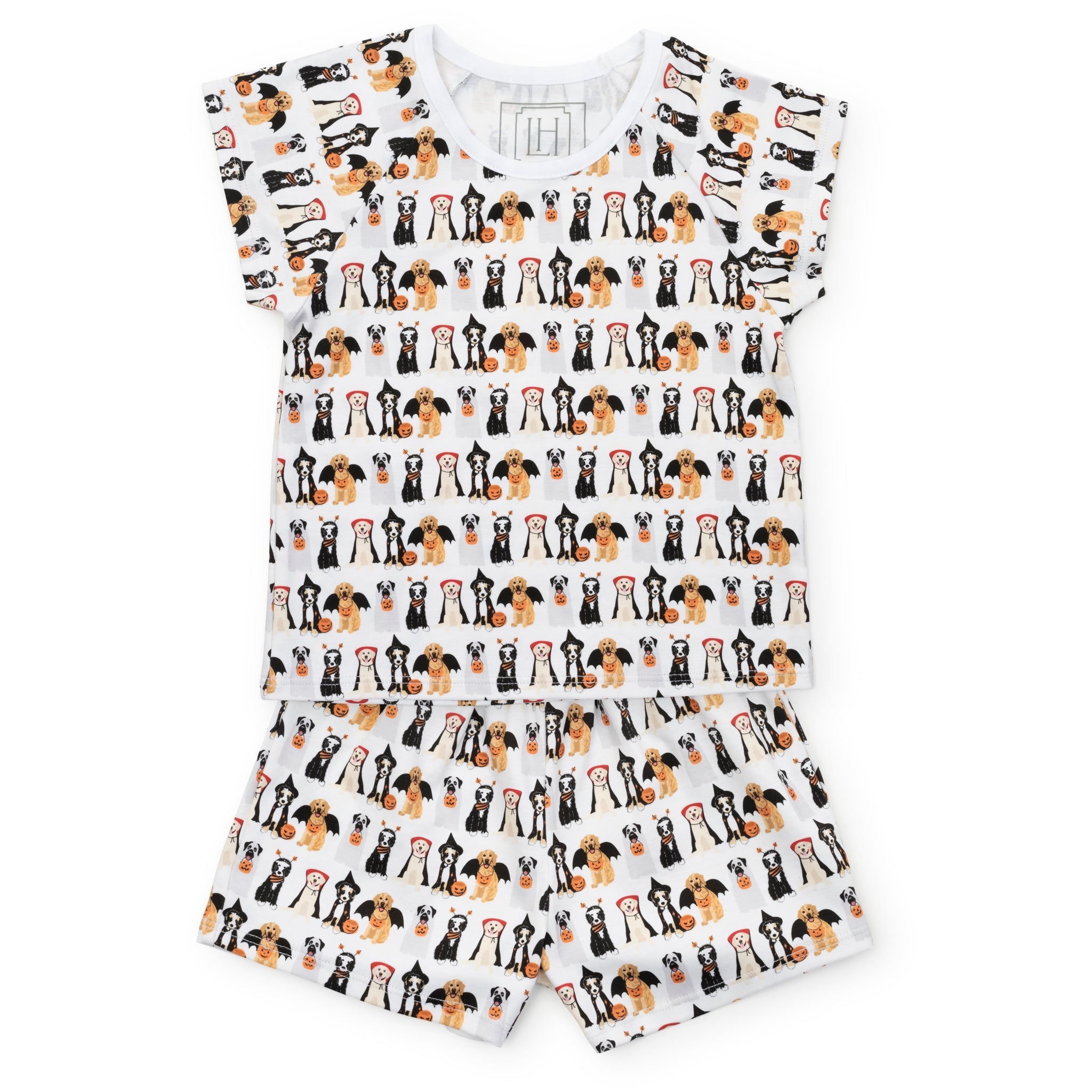 Emery Girls' Short Set - Halloween Pups
