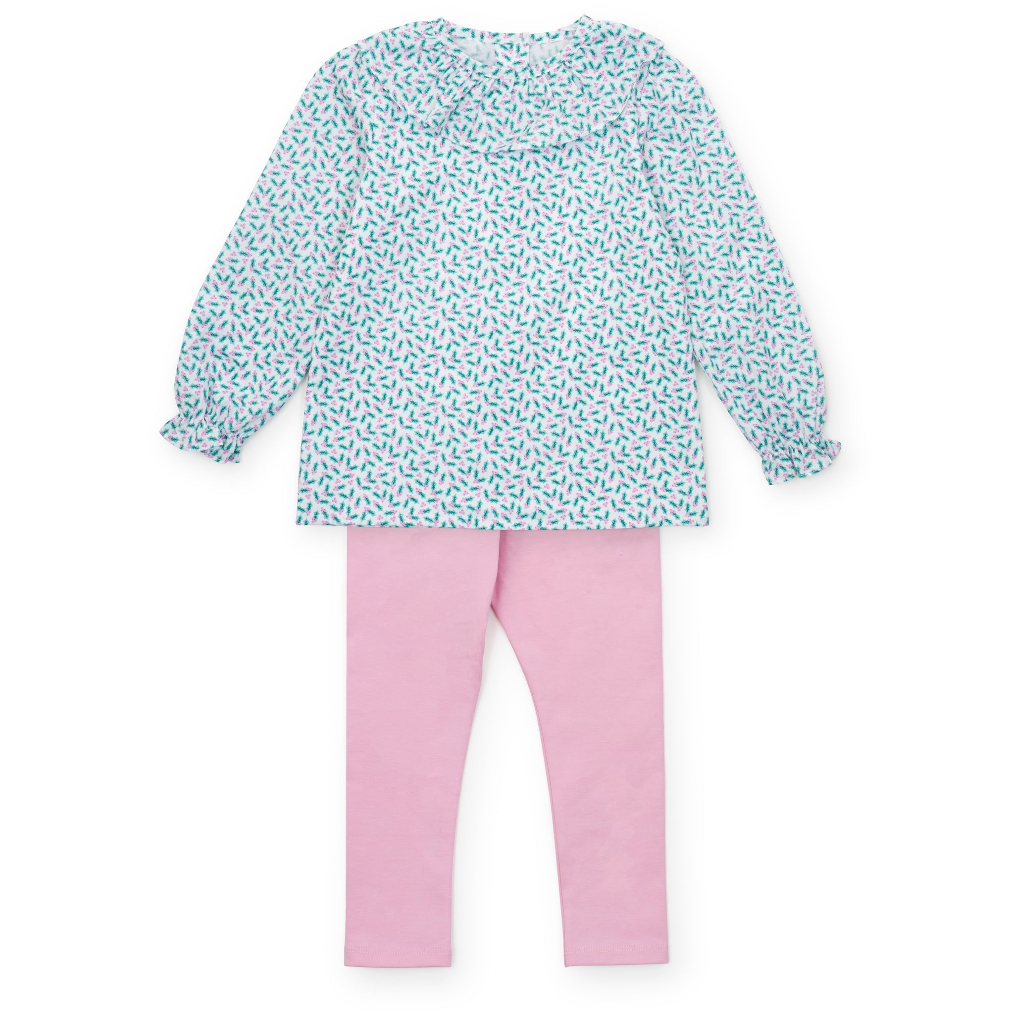 Emma Set Girls' Legging Set - Holly Holiday