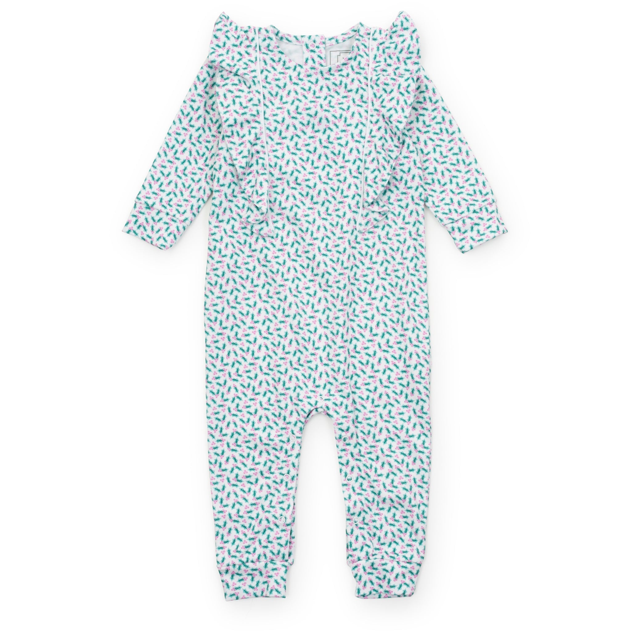 Evelyn Girls' Romper - Holly Holiday