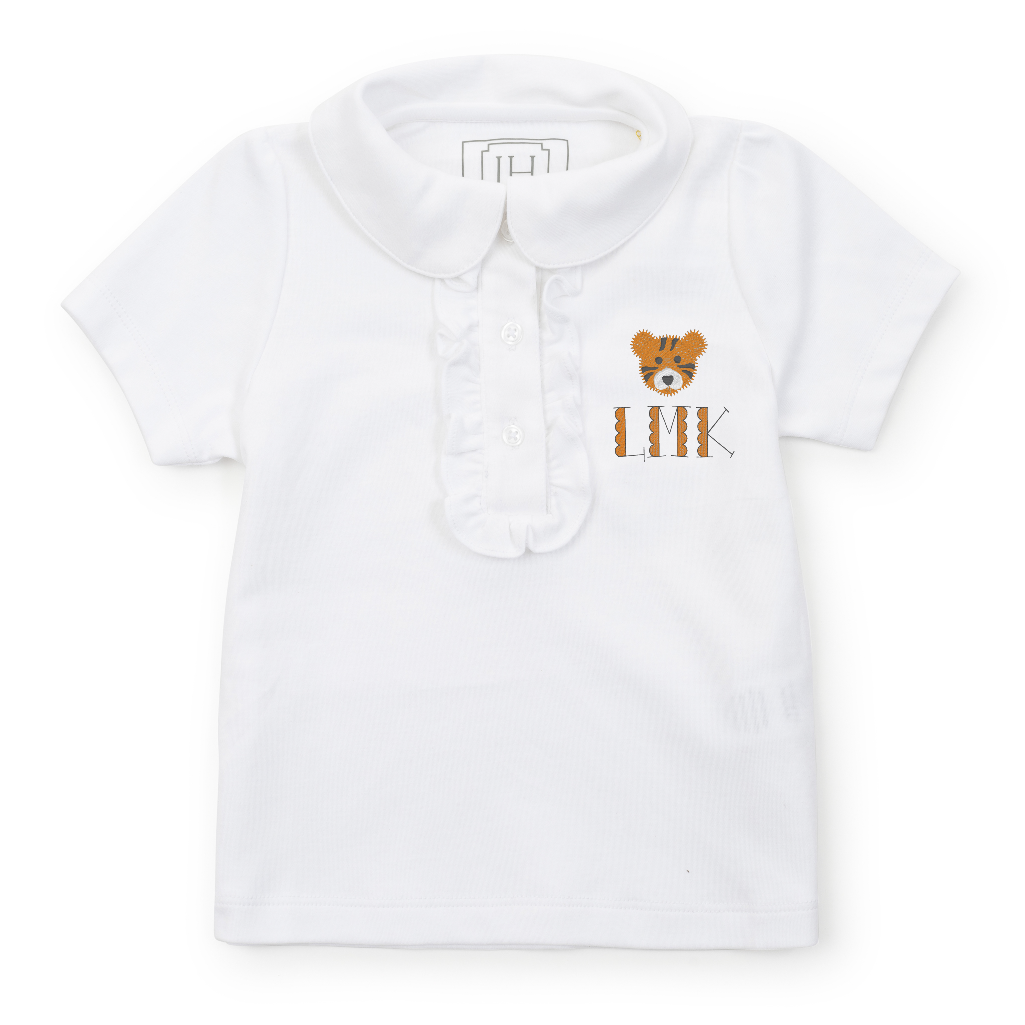 Uniform Jane Girls' Short Sleeve Polo Shirt - White