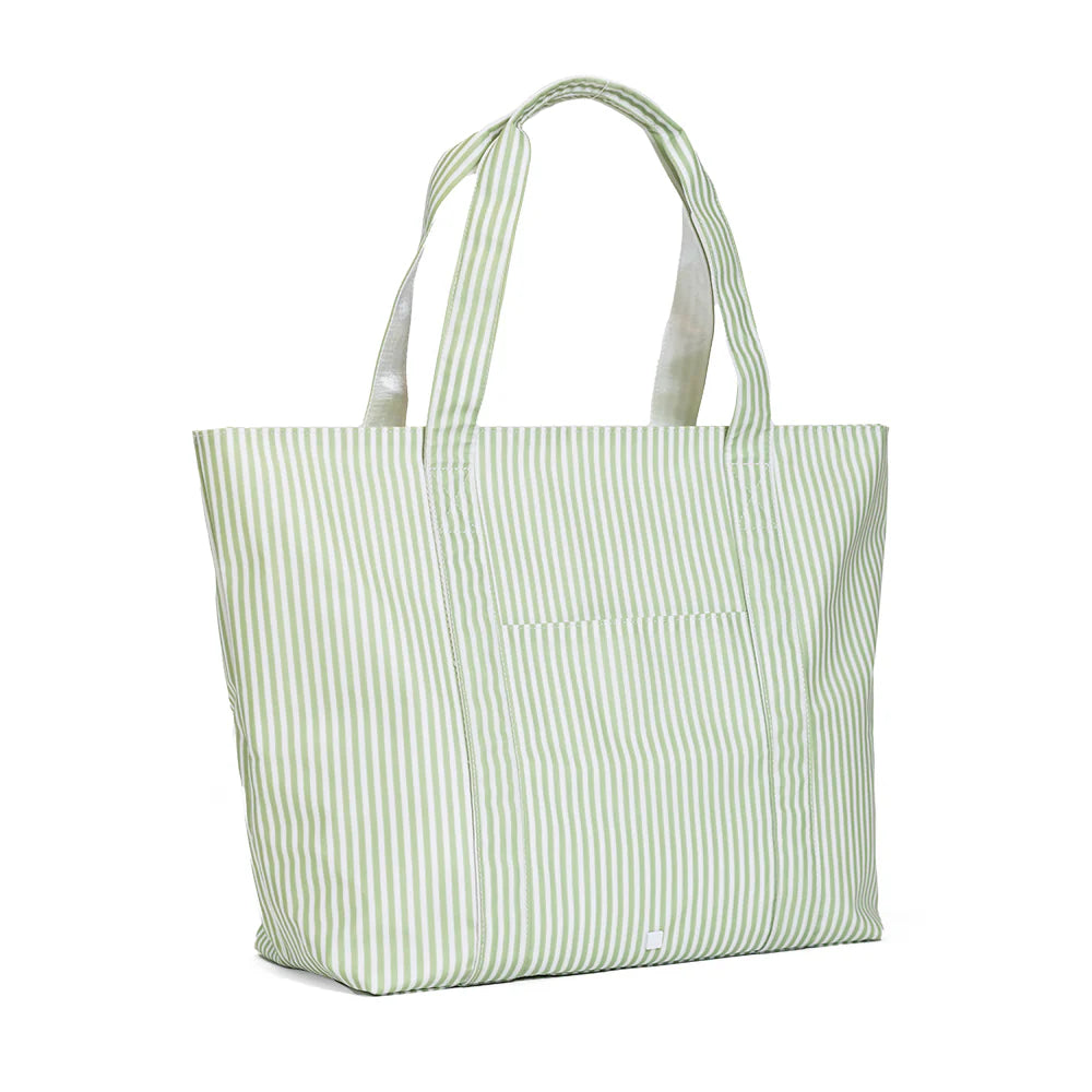 Jumbo Tote XL Pimlico Stripe Sage by TRVL Design