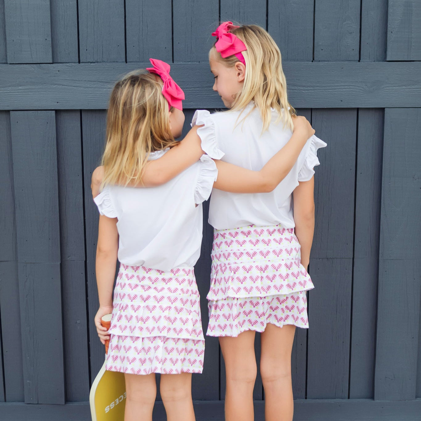 Margot Girls' Performance Skirt by LH Sport - Pickleball Pink