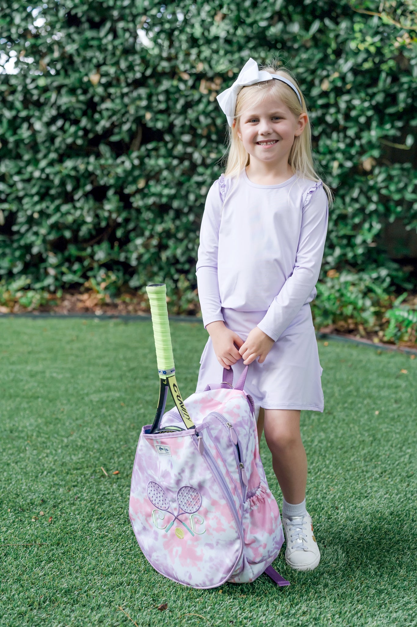 Mia Girls' Longsleeve Performance Top by LH Sport - Lavender