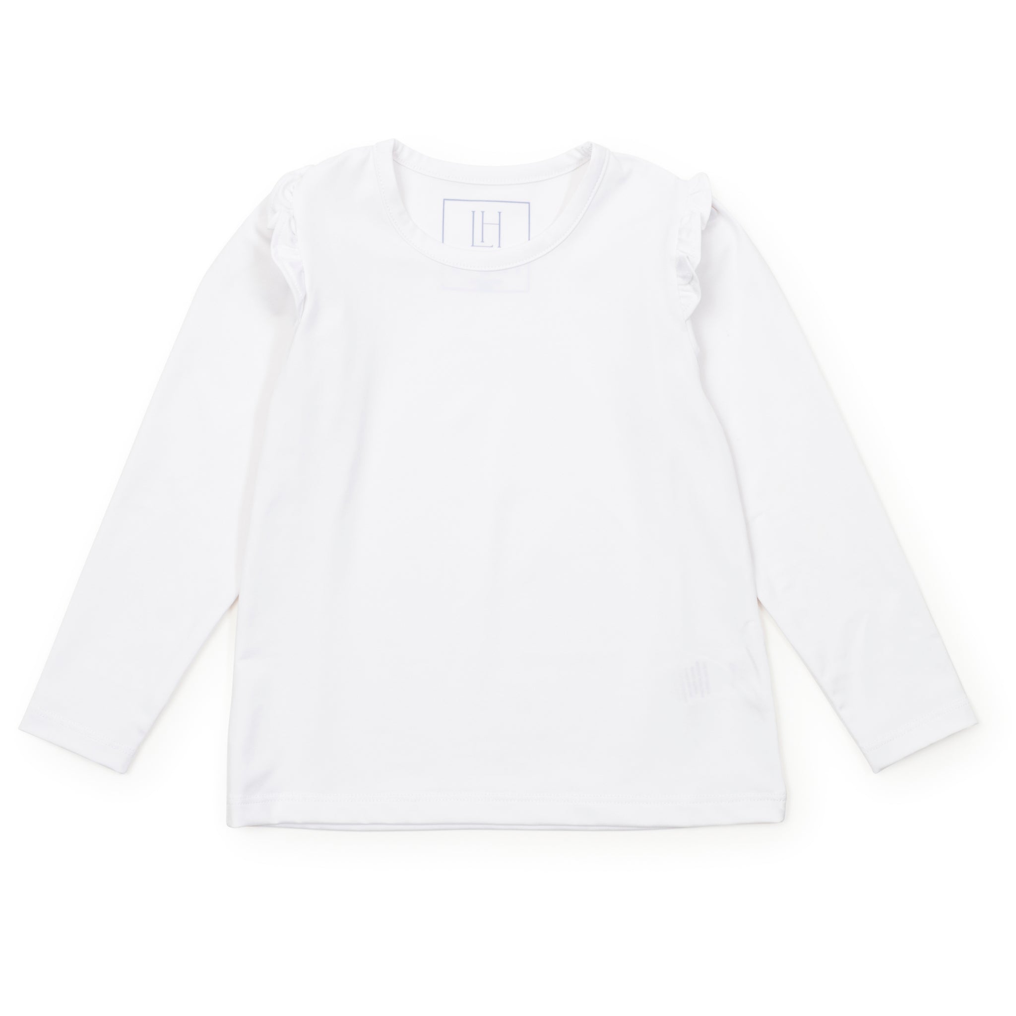 Mia Girls' Longsleeve Performance Top by LH Sport - White