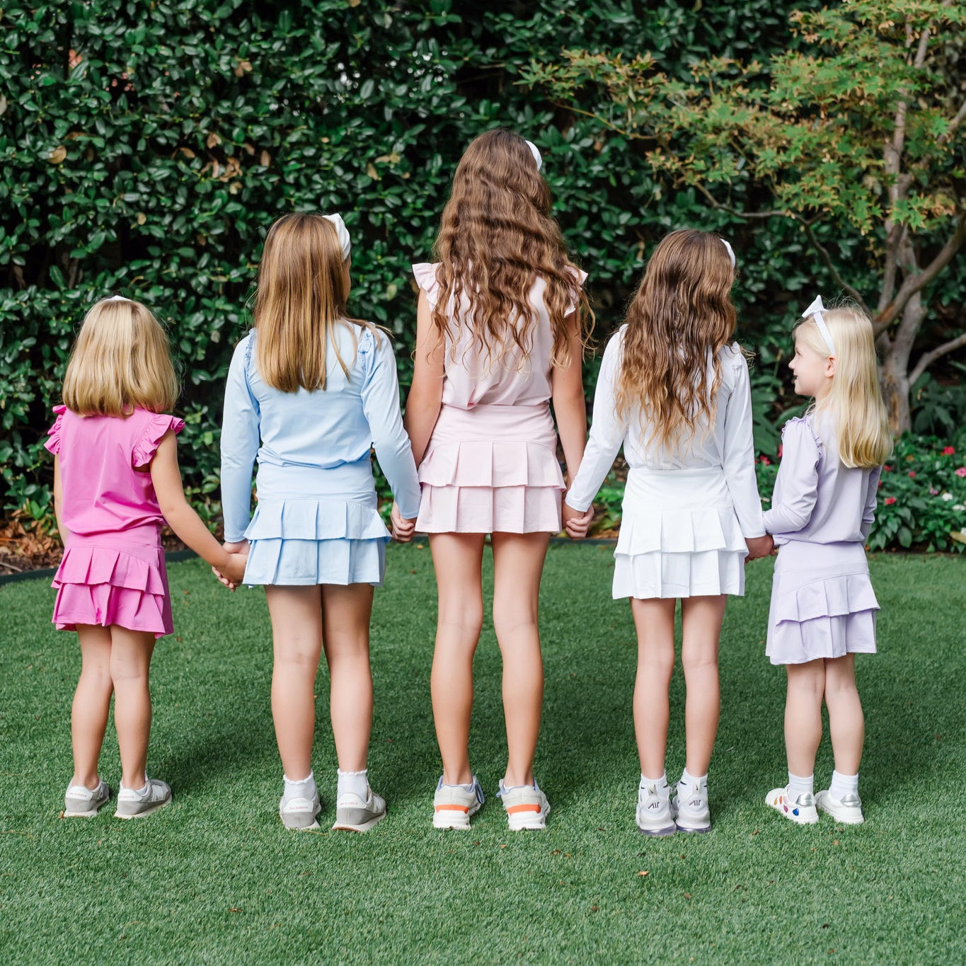 Margot Girls' Performance Skirt by LH Sport - Hot Pink