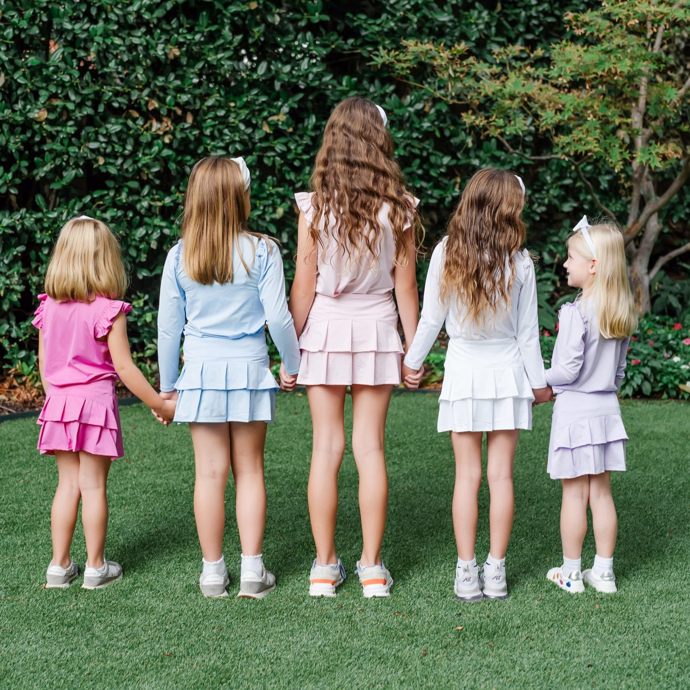 Margot Girls' Performance Skirt by LH Sport - Light Blue