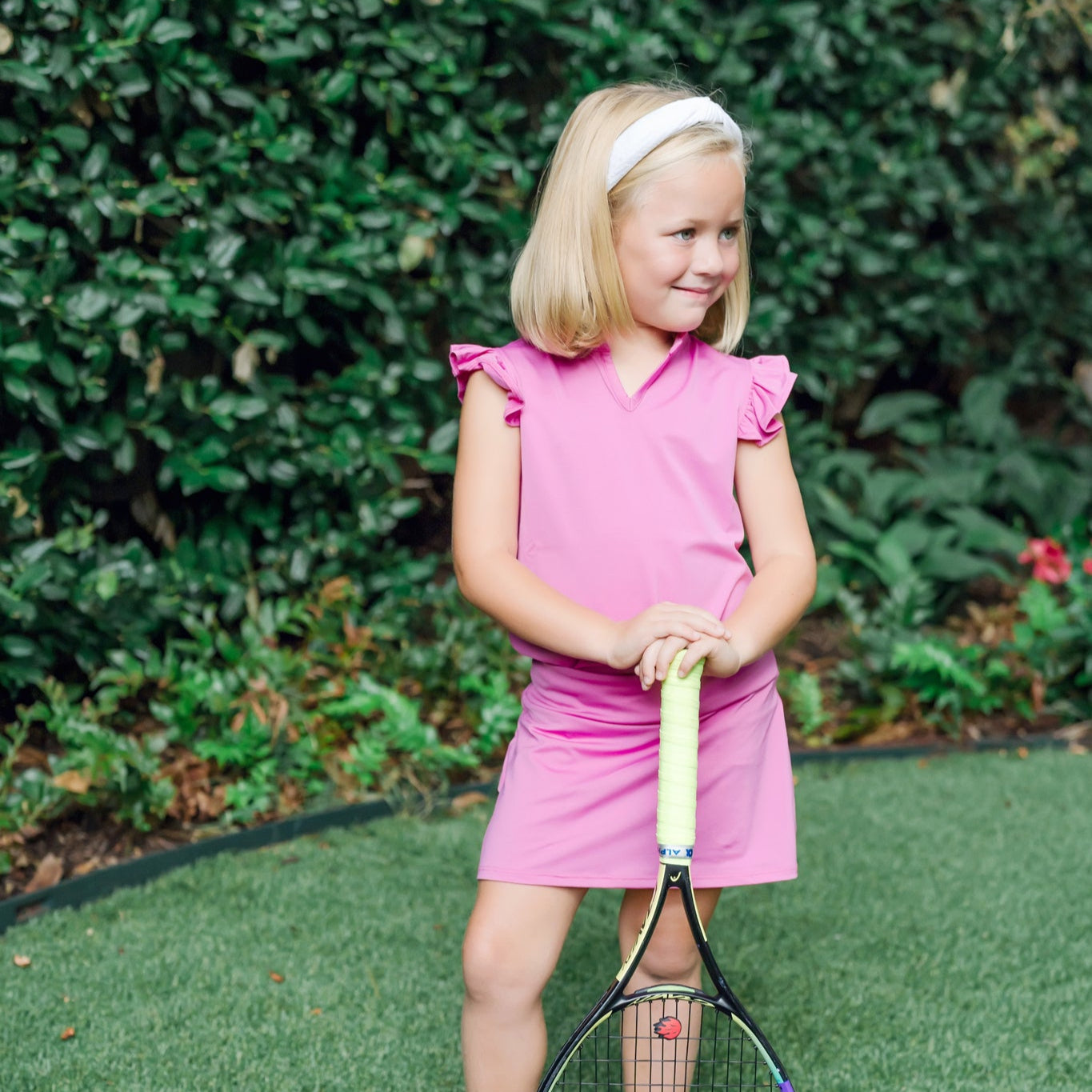 Margot Girls' Performance Skirt by LH Sport - Hot Pink