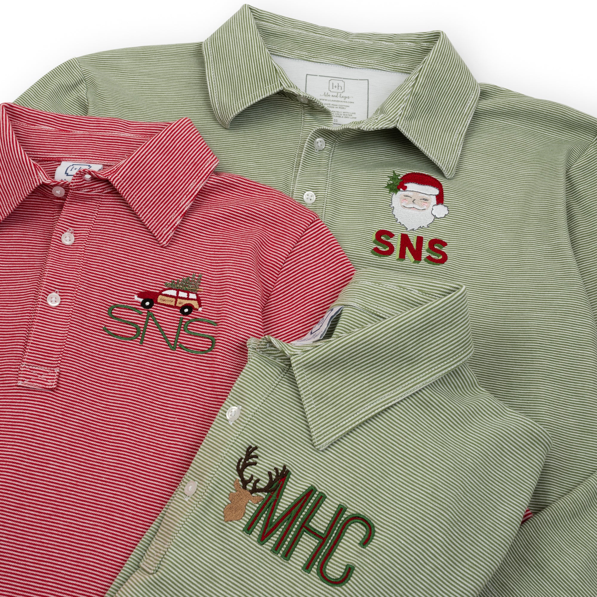 Ava Girls' Pajama Pant Set - Red Stripes