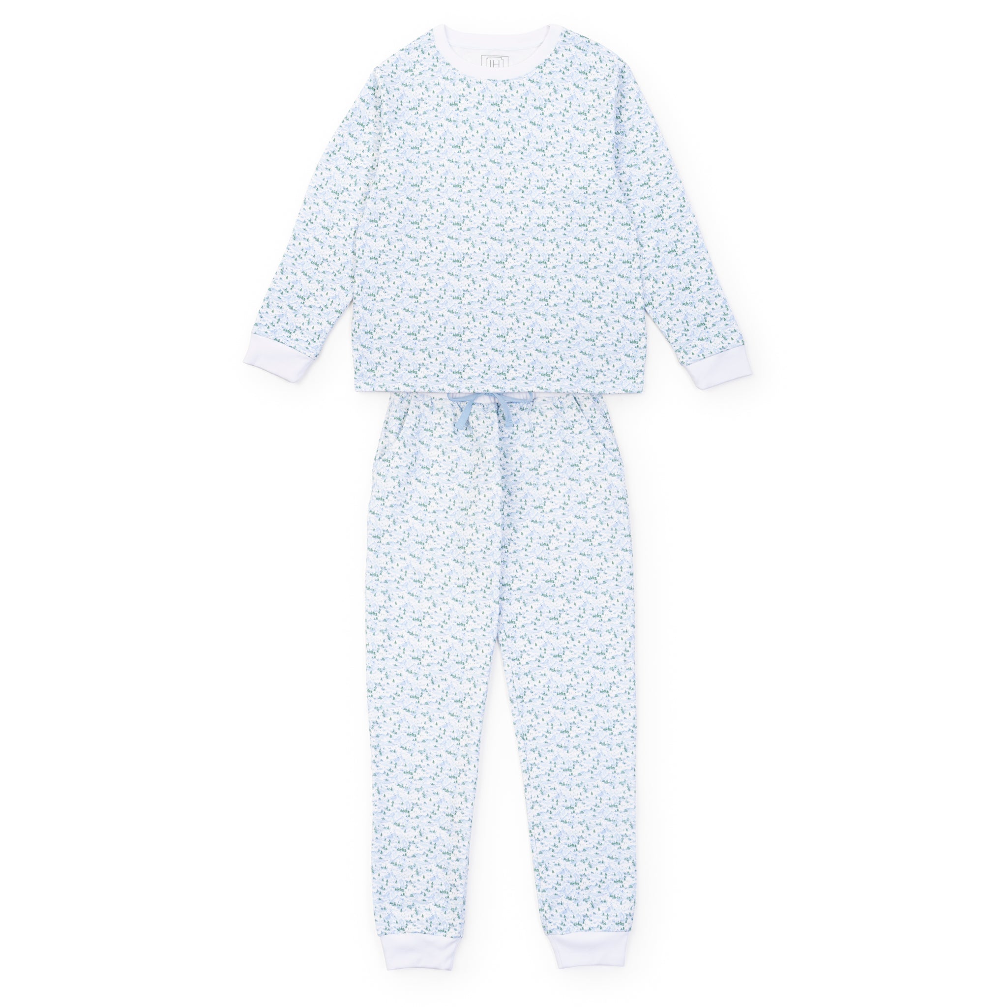 Kelsey Women's Sweatshirt Jogger Set - Snow-Capped Mountains