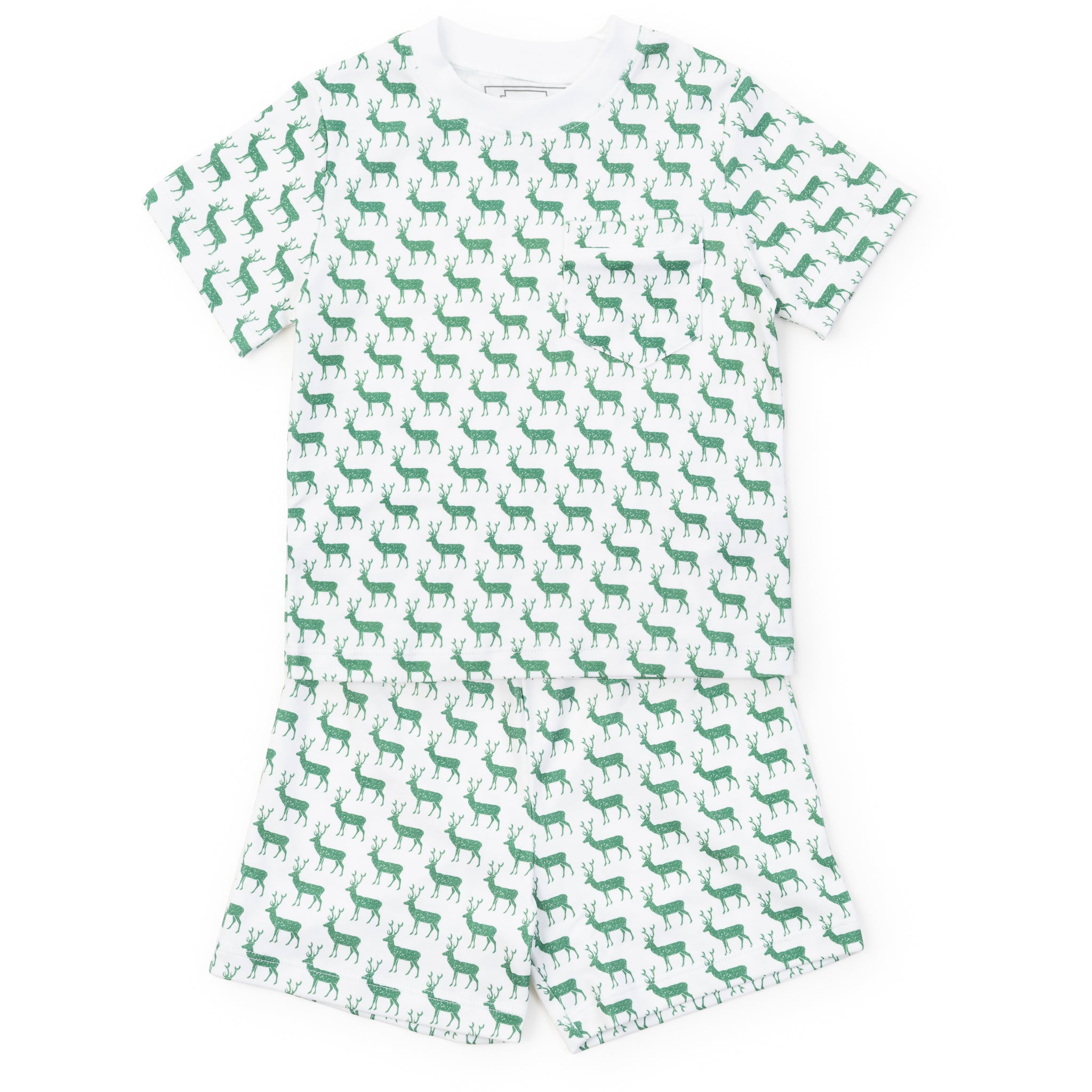 Charles Boys' Short Set - Woodland Deer