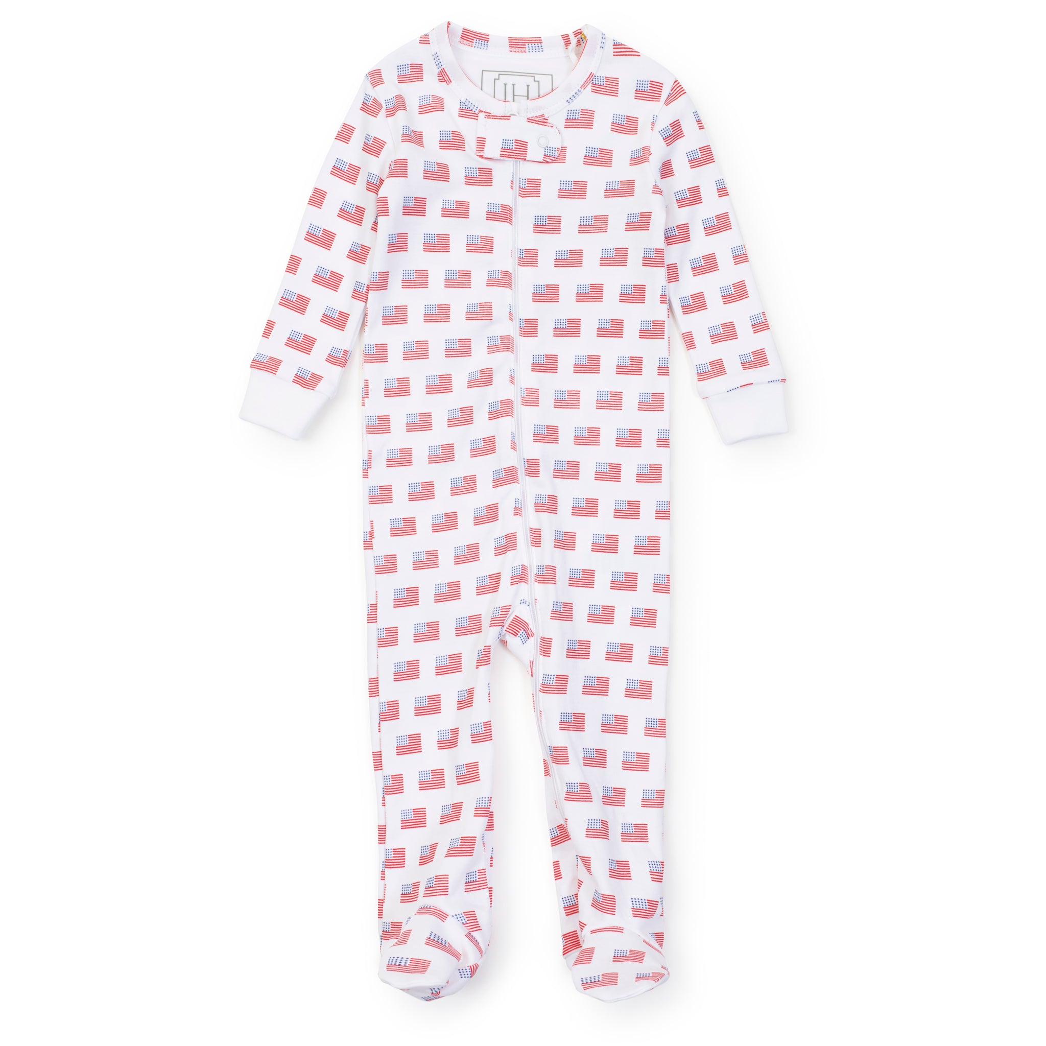 Parker Zipper Pajama American Flag