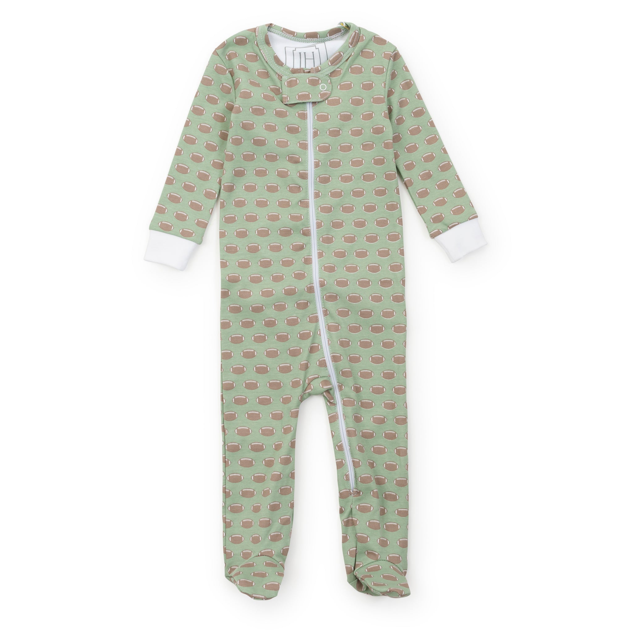 Parker Boys' Zipper Pajama - Football