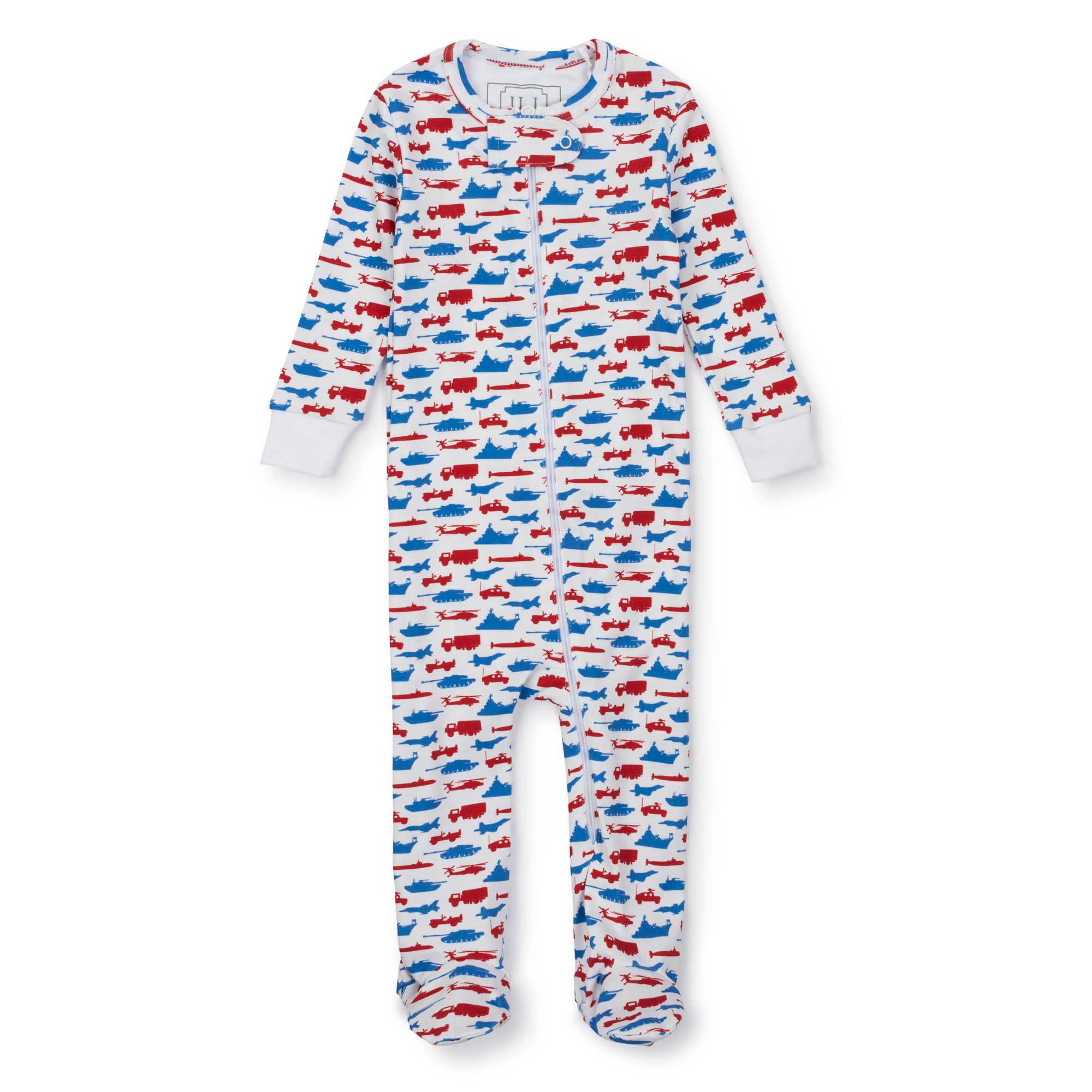 Parker Boys' Pima Cotton Zipper Pajama Freedom Fighters