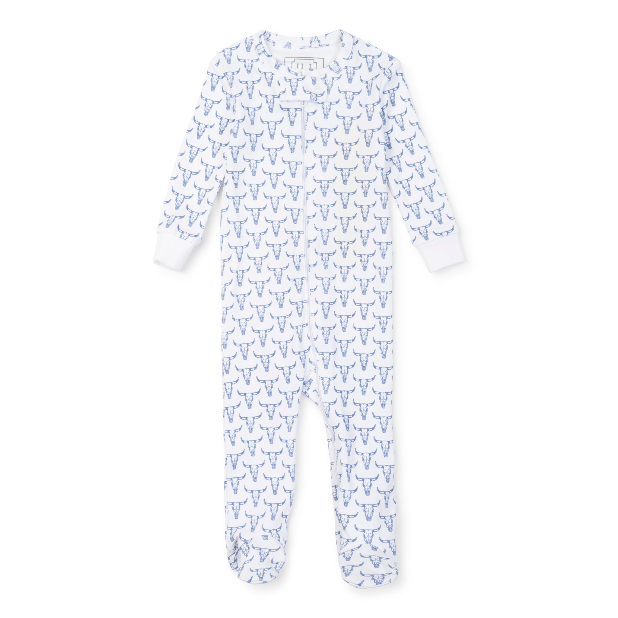 Parker Boys' Zipper Pajama - Steer