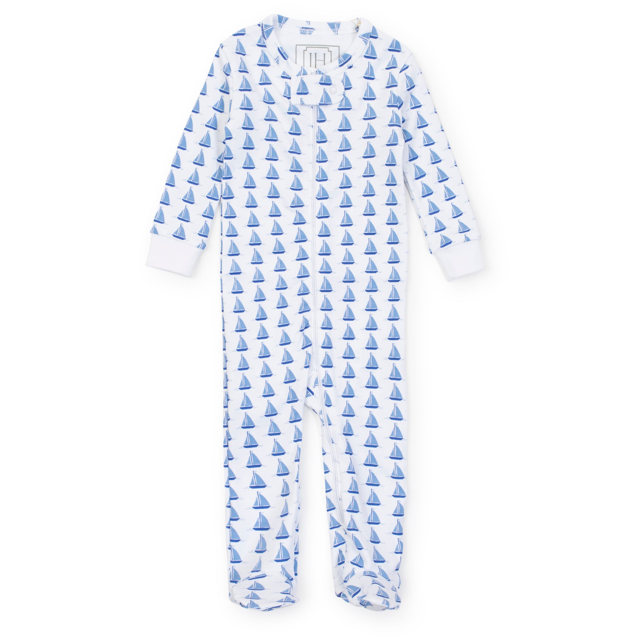 Parker Boys' Zipper Pajama Sailing Away