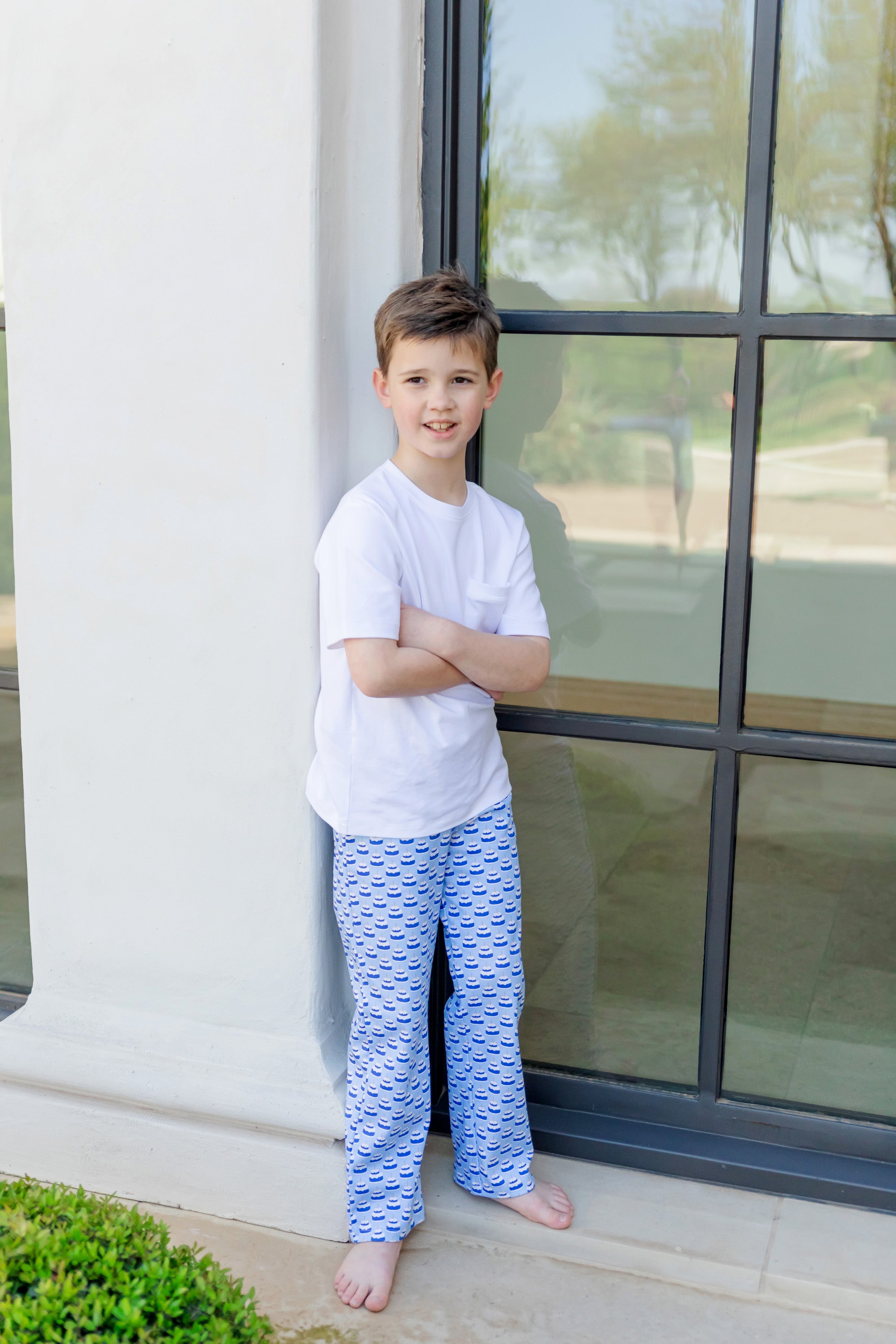 Beckett Boys' Hangout Pant - Birthday Cake Blue
