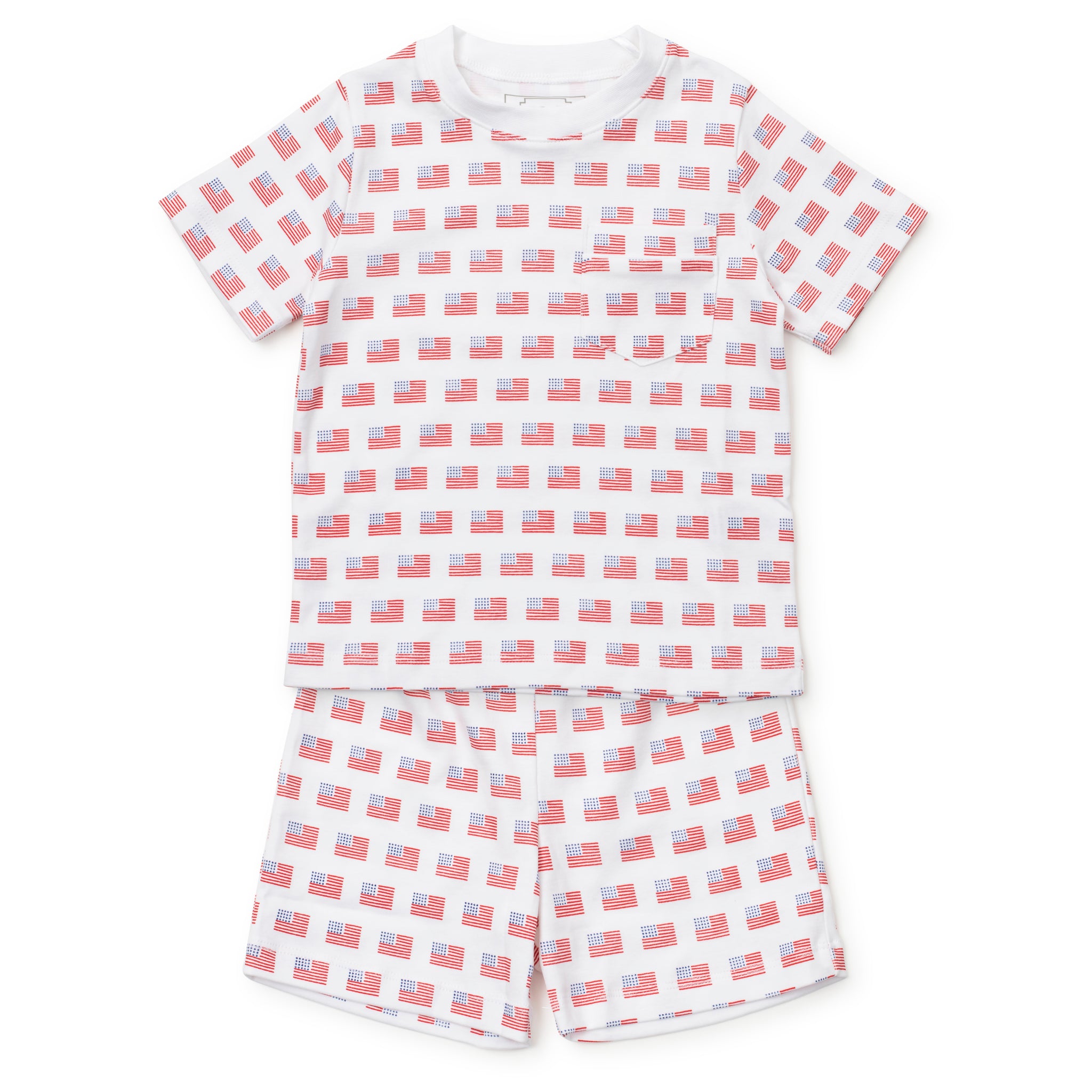 Charles Boys' Short Set American Flag