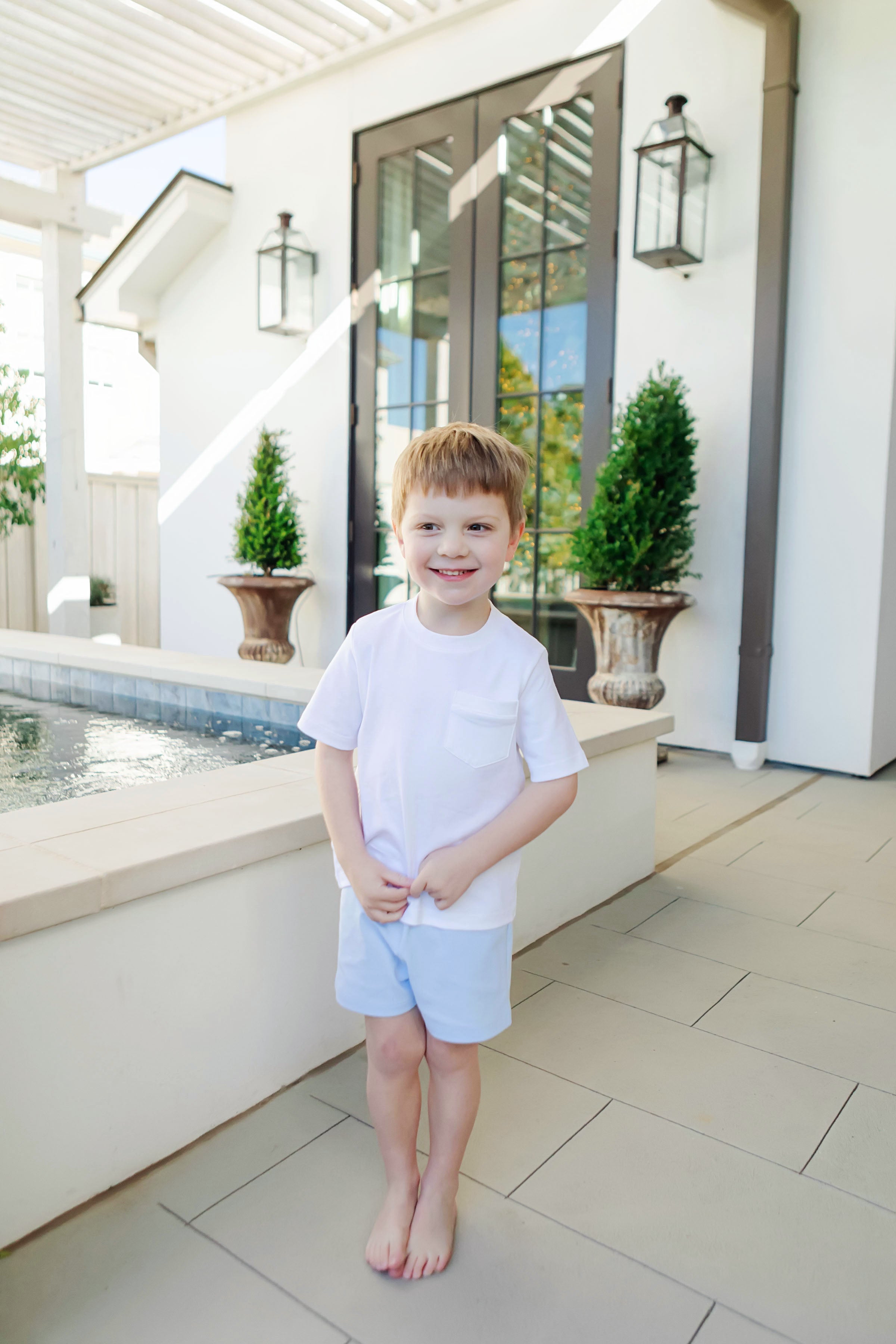 Sawyer Boys' Play Shorts - Light Blue