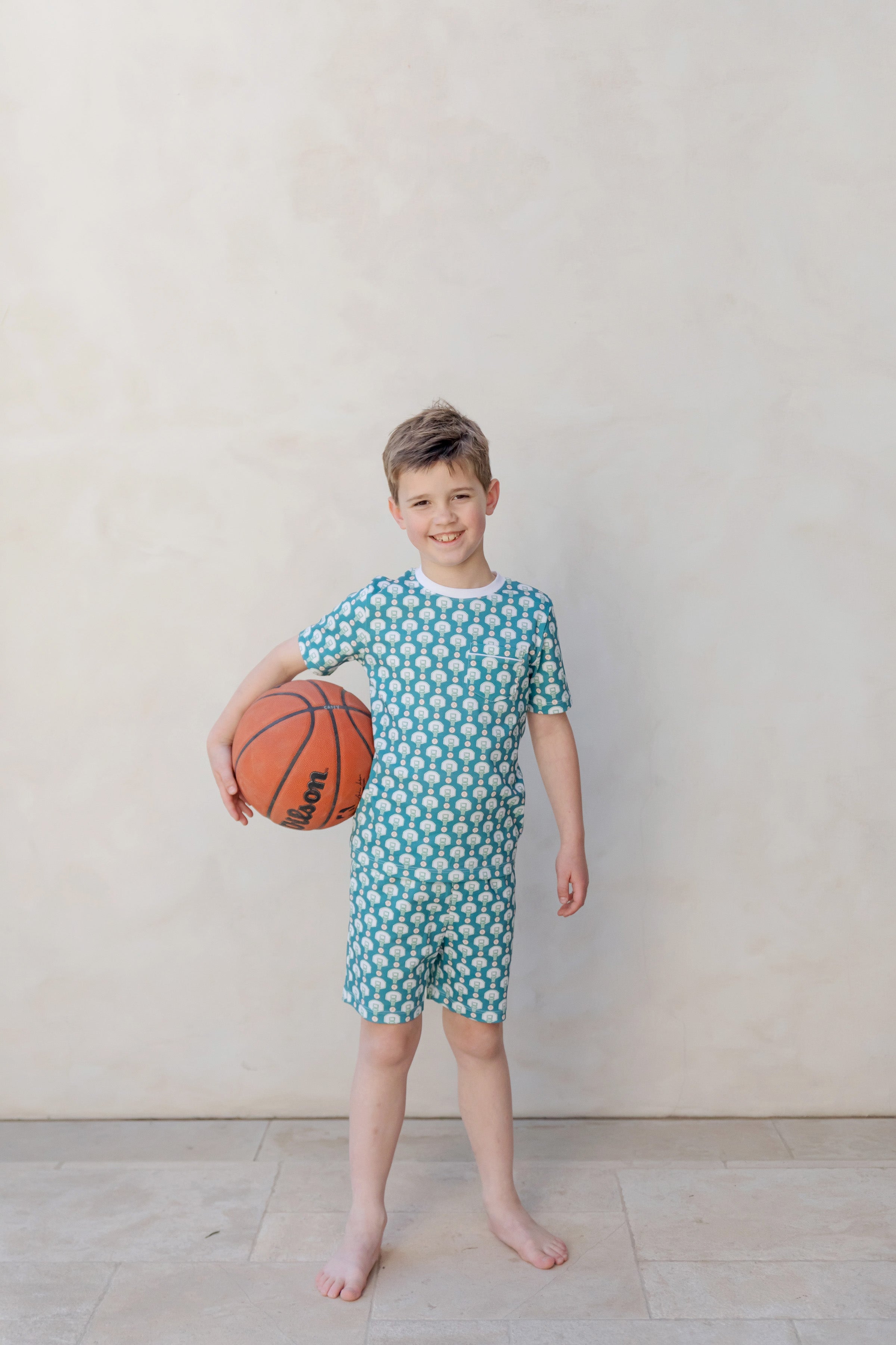 Charles Boys' Short Set - Basketball Game