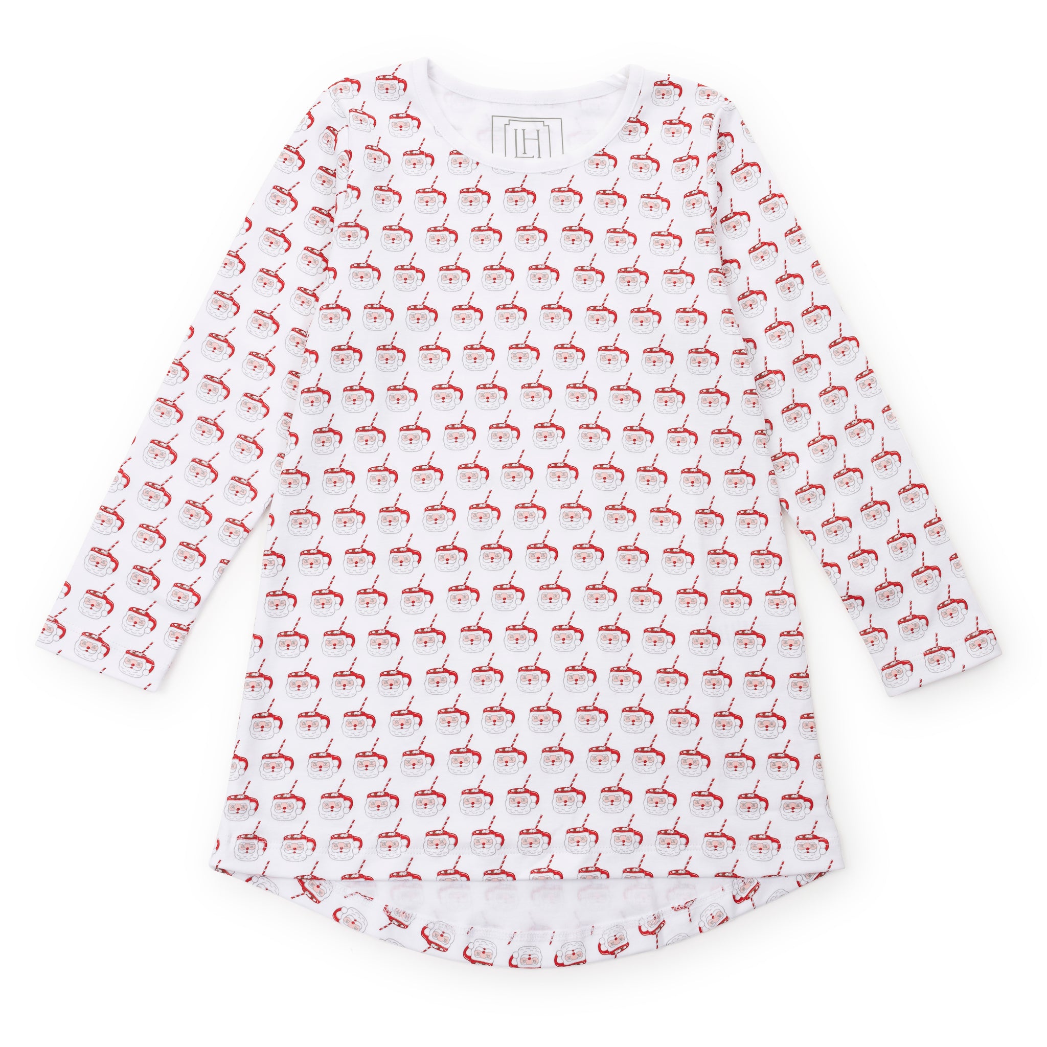 Berkeley Girls' Shirt Dress - Hot Cocoa Santa
