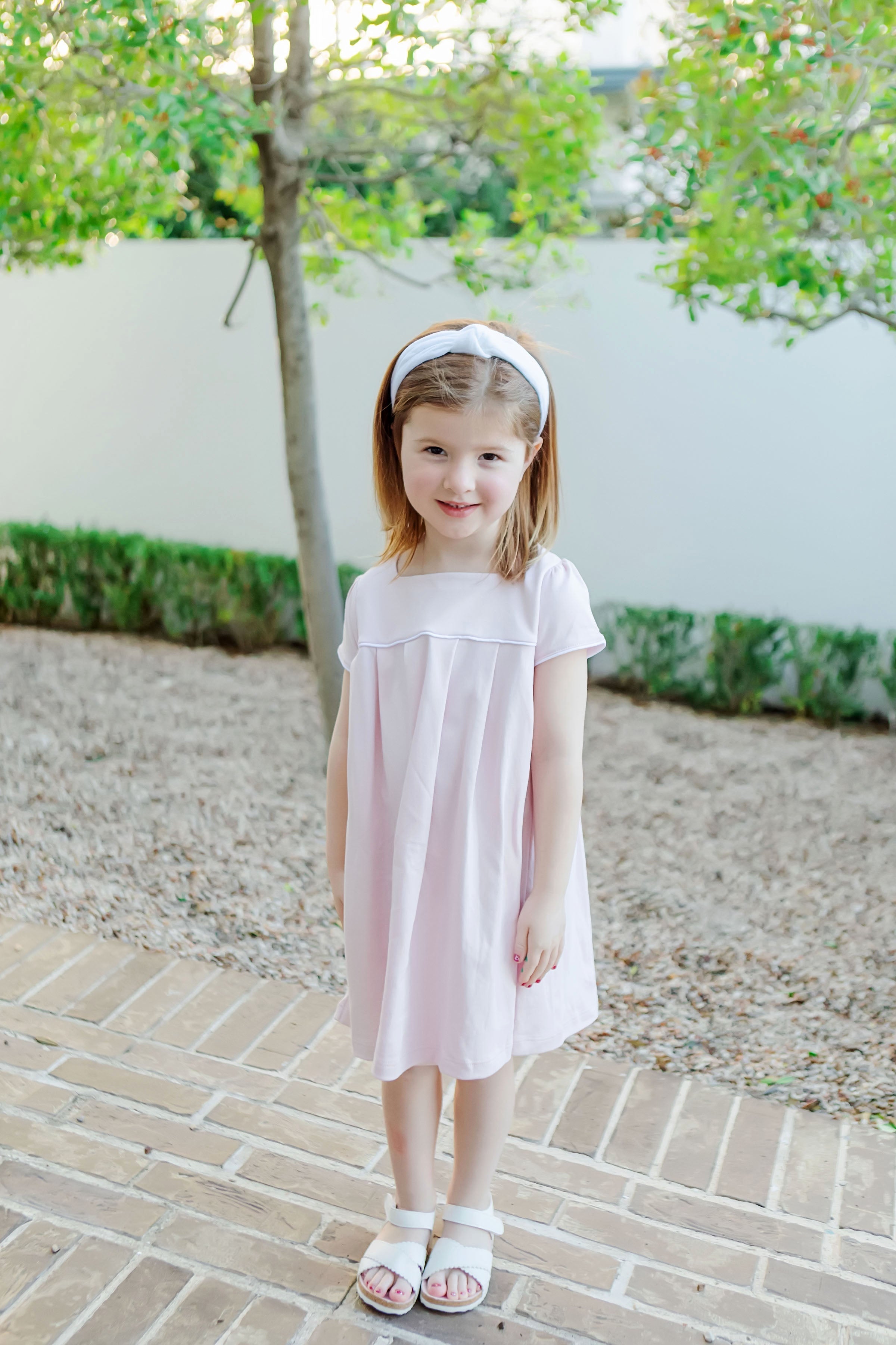 Lizzy Girls' Dress - Light Pink (Past Season)