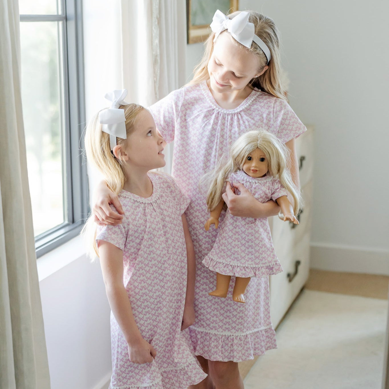 Camden Girls' Dress - Pretty Pink Bows