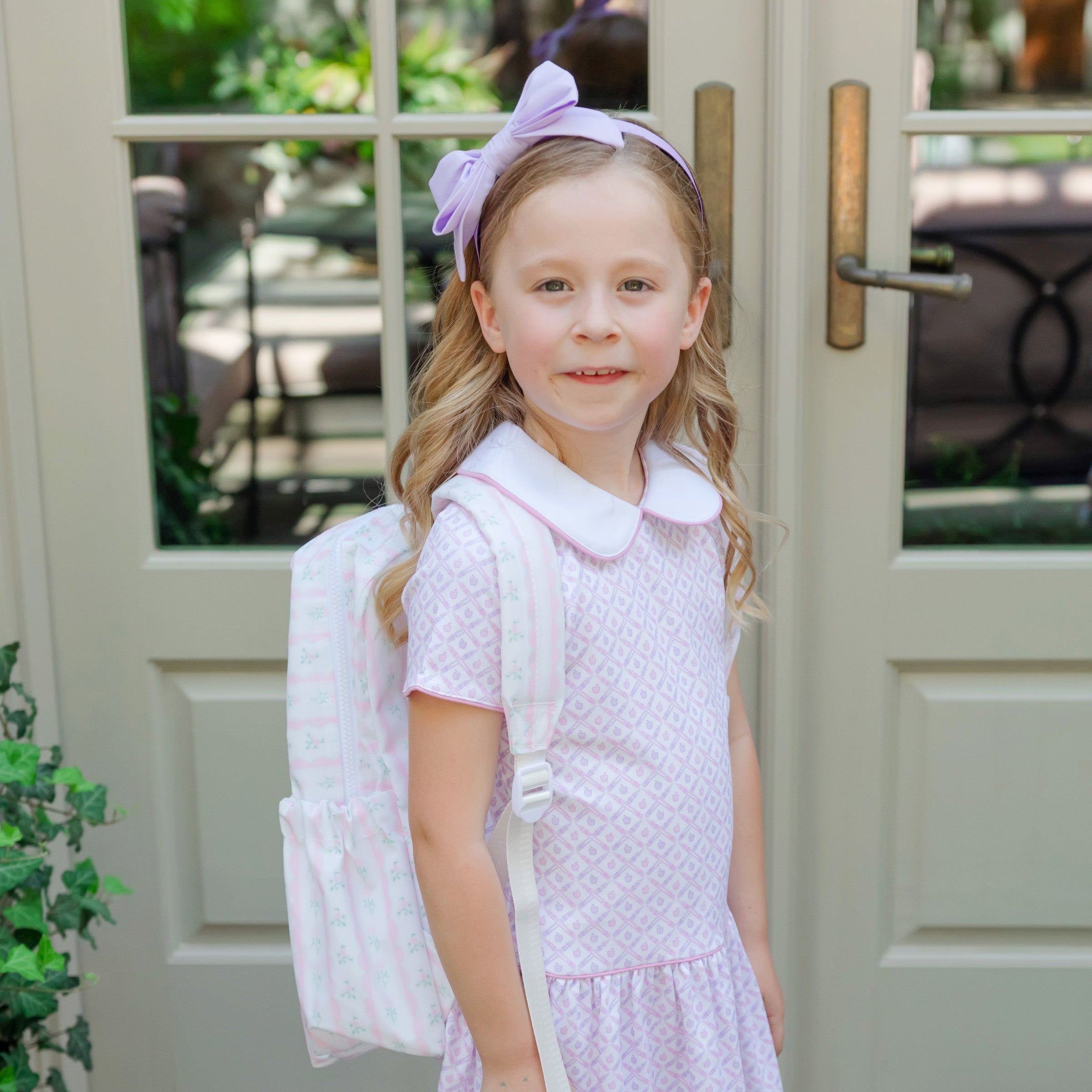 Libby Girls' Dress - School Plaid Pink